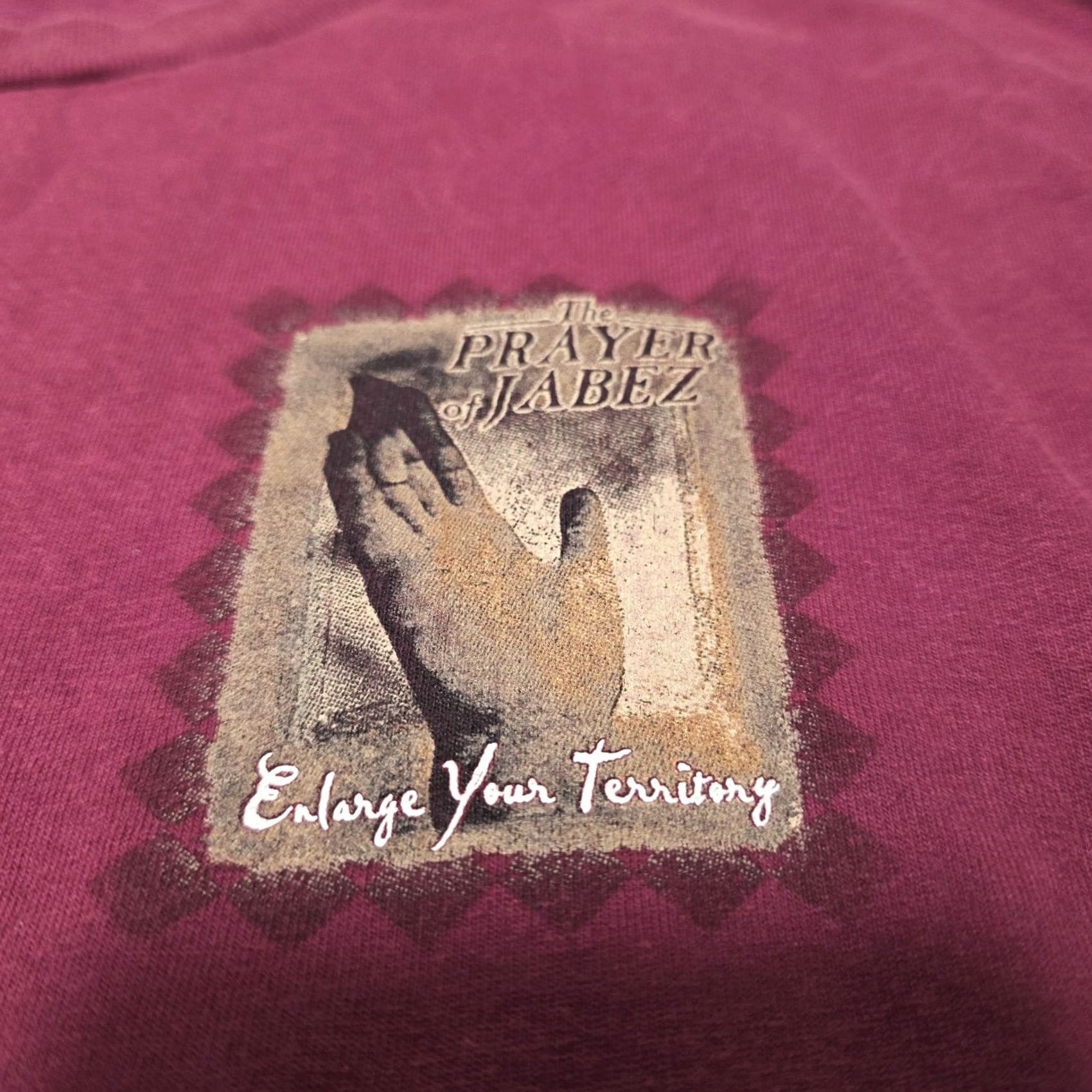 AAA VINTAGE The Prayer of Jabez T-Shirt L Maroon Graphic Print 90s 2000s Mens Mens Size US L / EU 52-54 / 3 - 5 Thumbnail