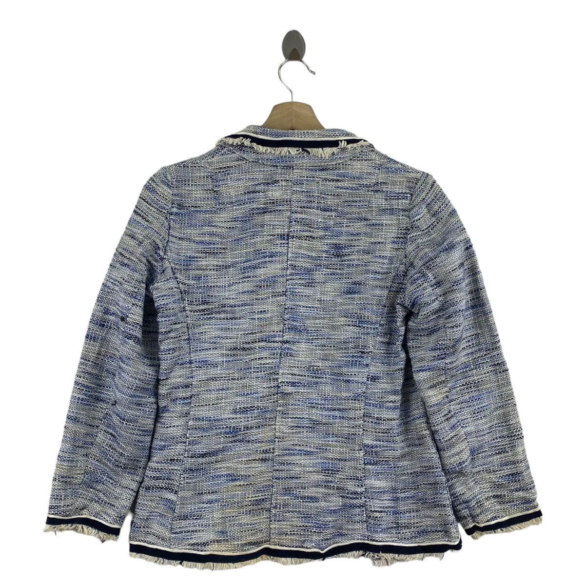 Les Copains LES COPAINS Blue Italian Brand Wool Blue Coat Size S / US 4 / IT 40 - 4 Thumbnail