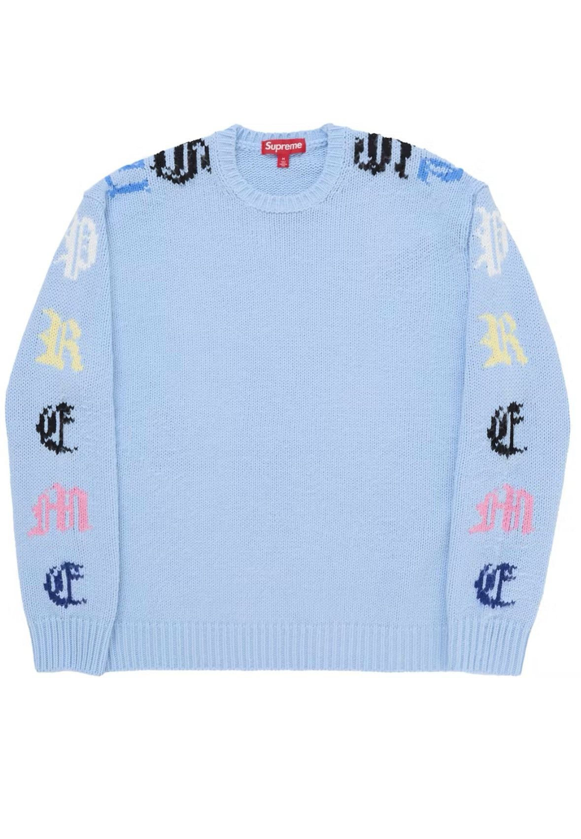 Supreme SUPREME OLD ENGLISH PRINTED SWEATER | Grailed