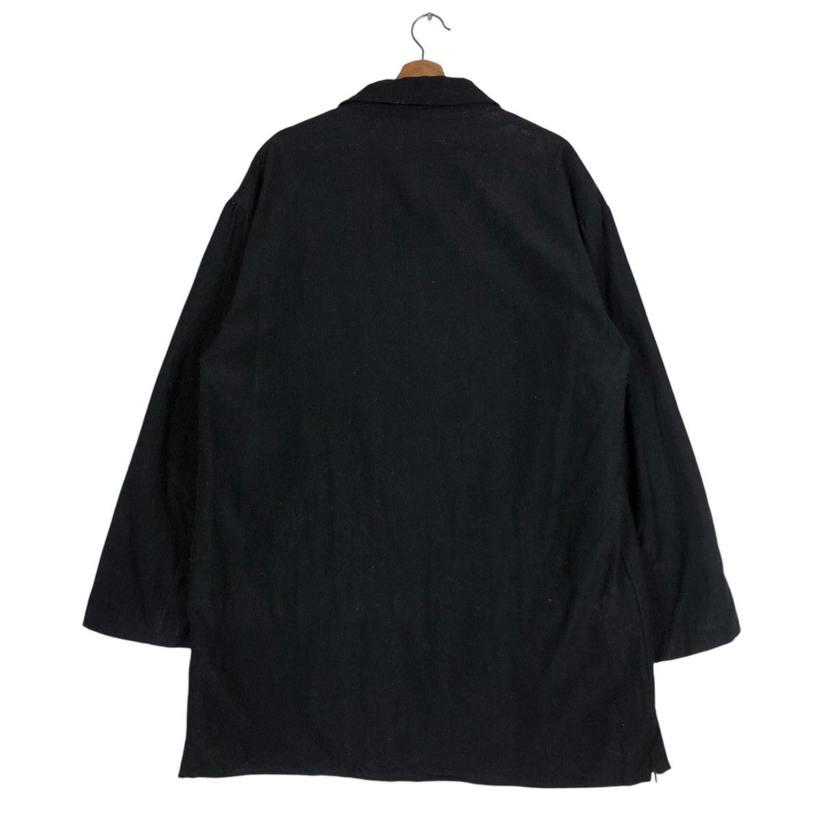 Vintage 📌Vintage Chore Work Jacket Rich Black Biker Made in Italy Size US M / EU 48-50 / 2 - 9 Thumbnail