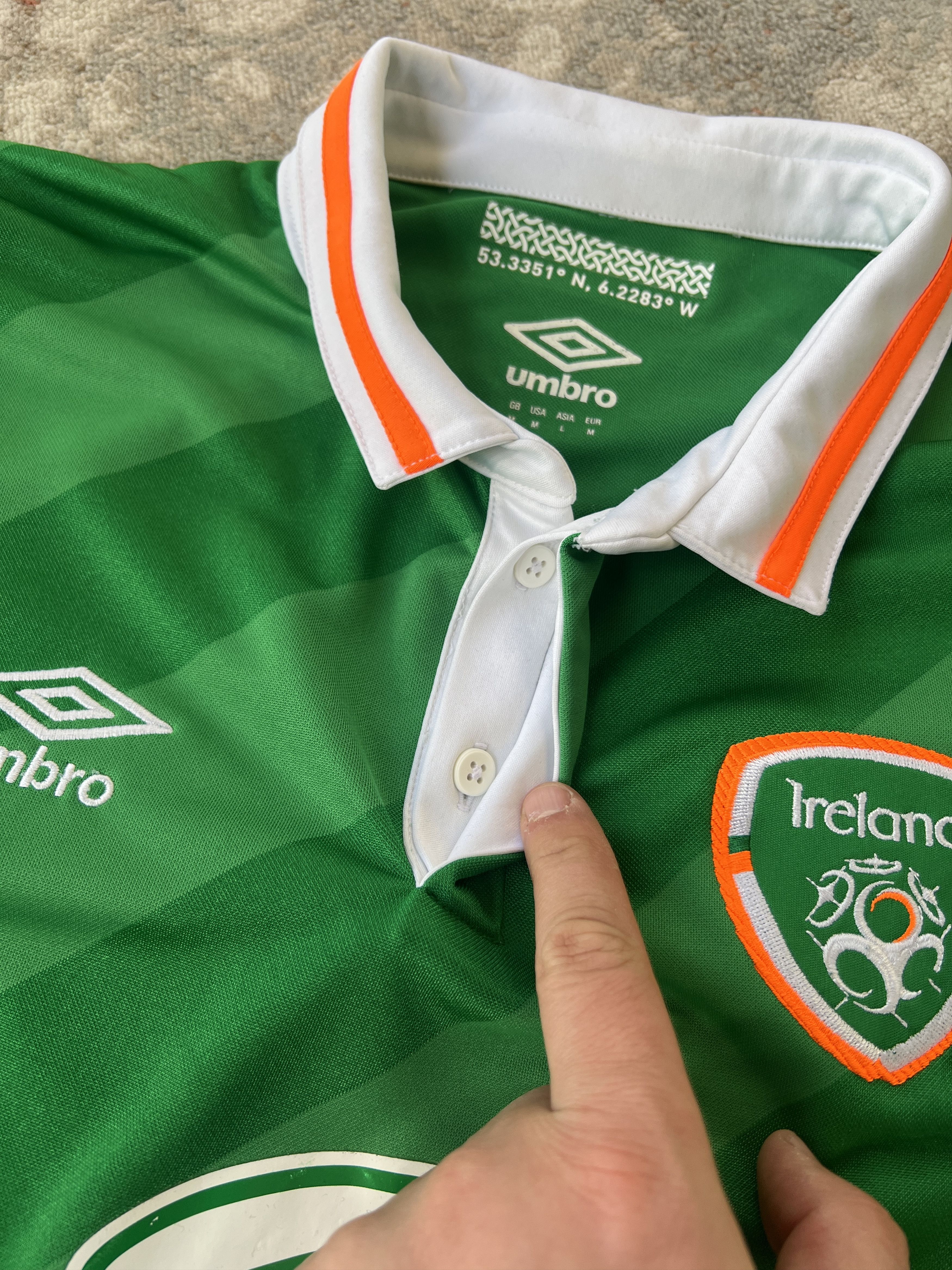 Umbro Umbro Ireland Football Jersey Size US M / EU 48-50 / 2 - 10 Thumbnail