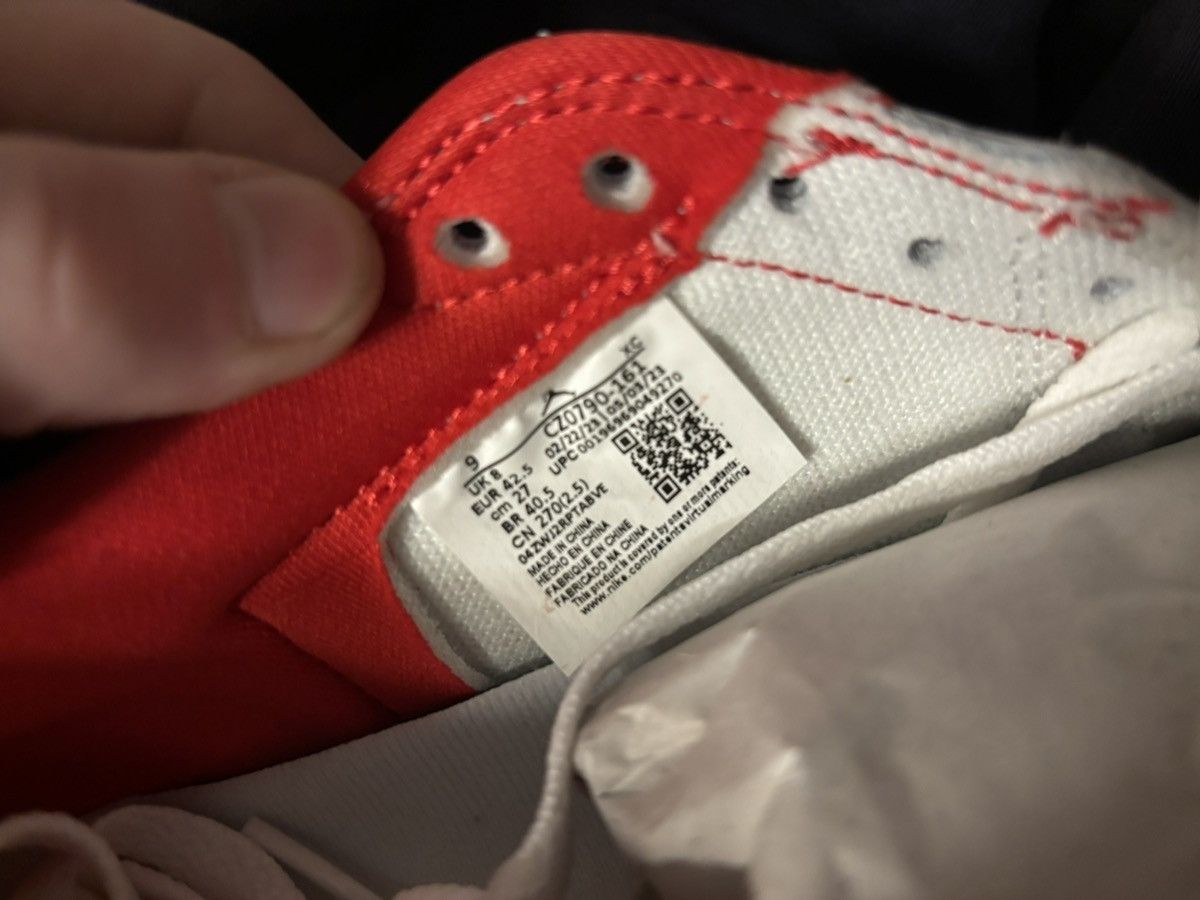 Jordan Brand × Nike Jordan 1 low og “university red” Size US 9 / EU 42 - 5 Thumbnail