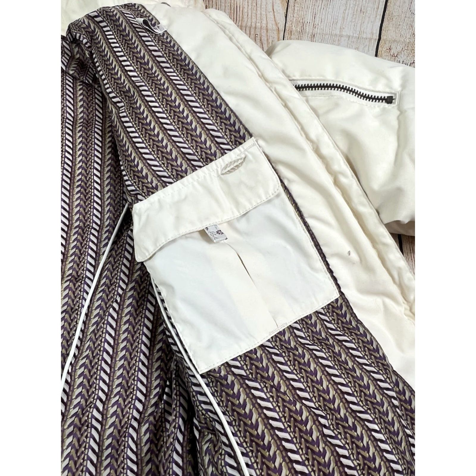 Vintage Columbia XCO Women’s White Down Puffer Jacket Medium Coat Quilted Zip Pocket Regular Size M / US 6-8 / IT 42-44 - 6 Thumbnail