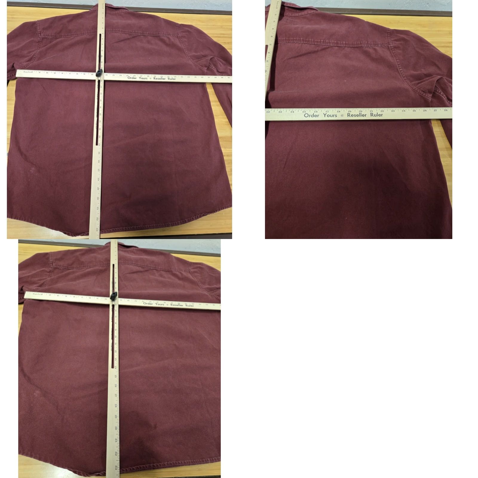 Vintage Cabela's Button-Up Shirt Burgundy Embroidered Eagle XLT Men’s Long Sleeve Casual Workwear Travel Button-Down Pocketed Cotton Peru Made in Peru Size US XL / EU 56 / 4 - 8 Thumbnail