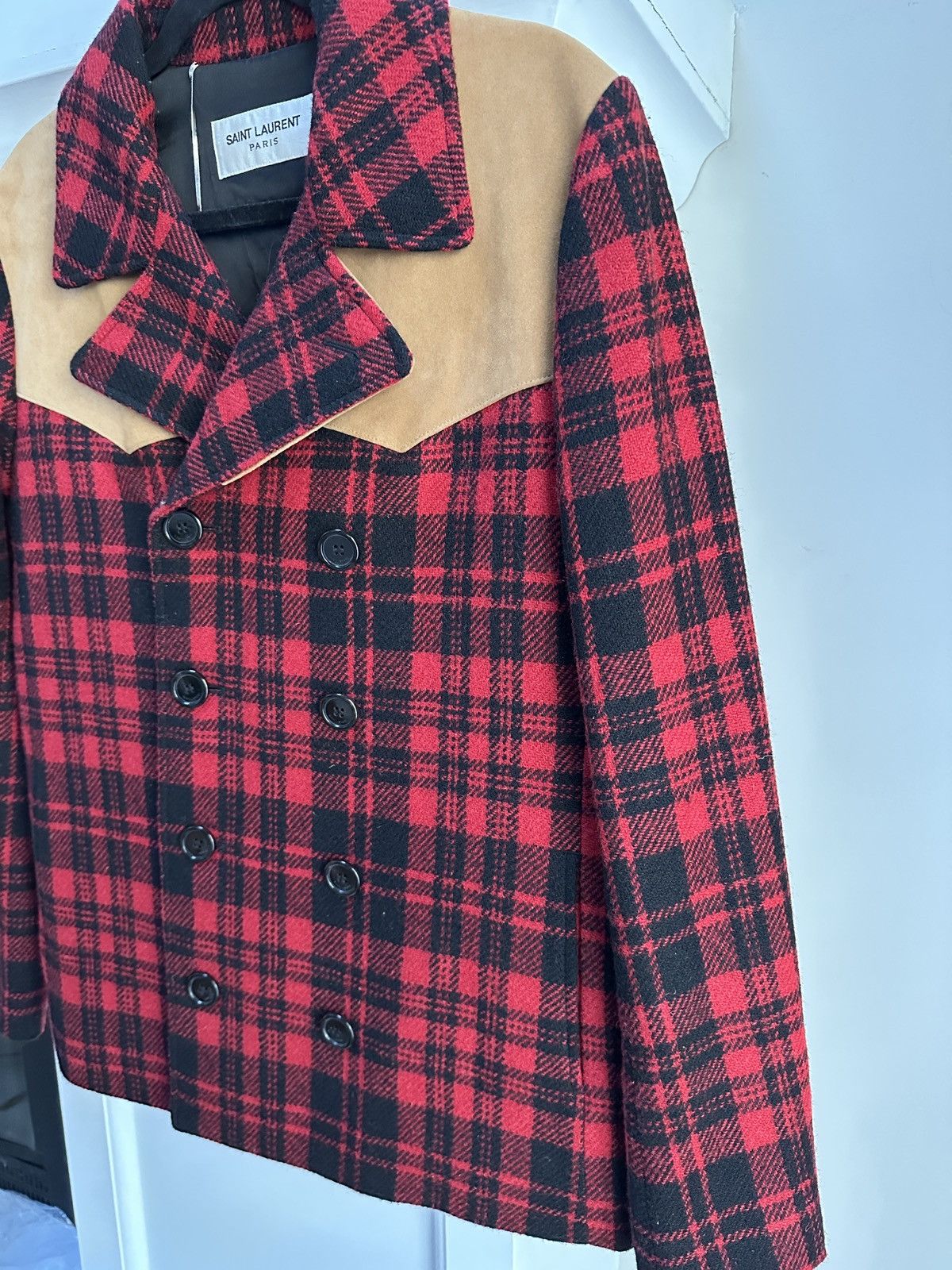 Saint Laurent Paris FW16 Western Flannel Caban Coat Size US S / EU 44-46 / 1 - 3 Thumbnail