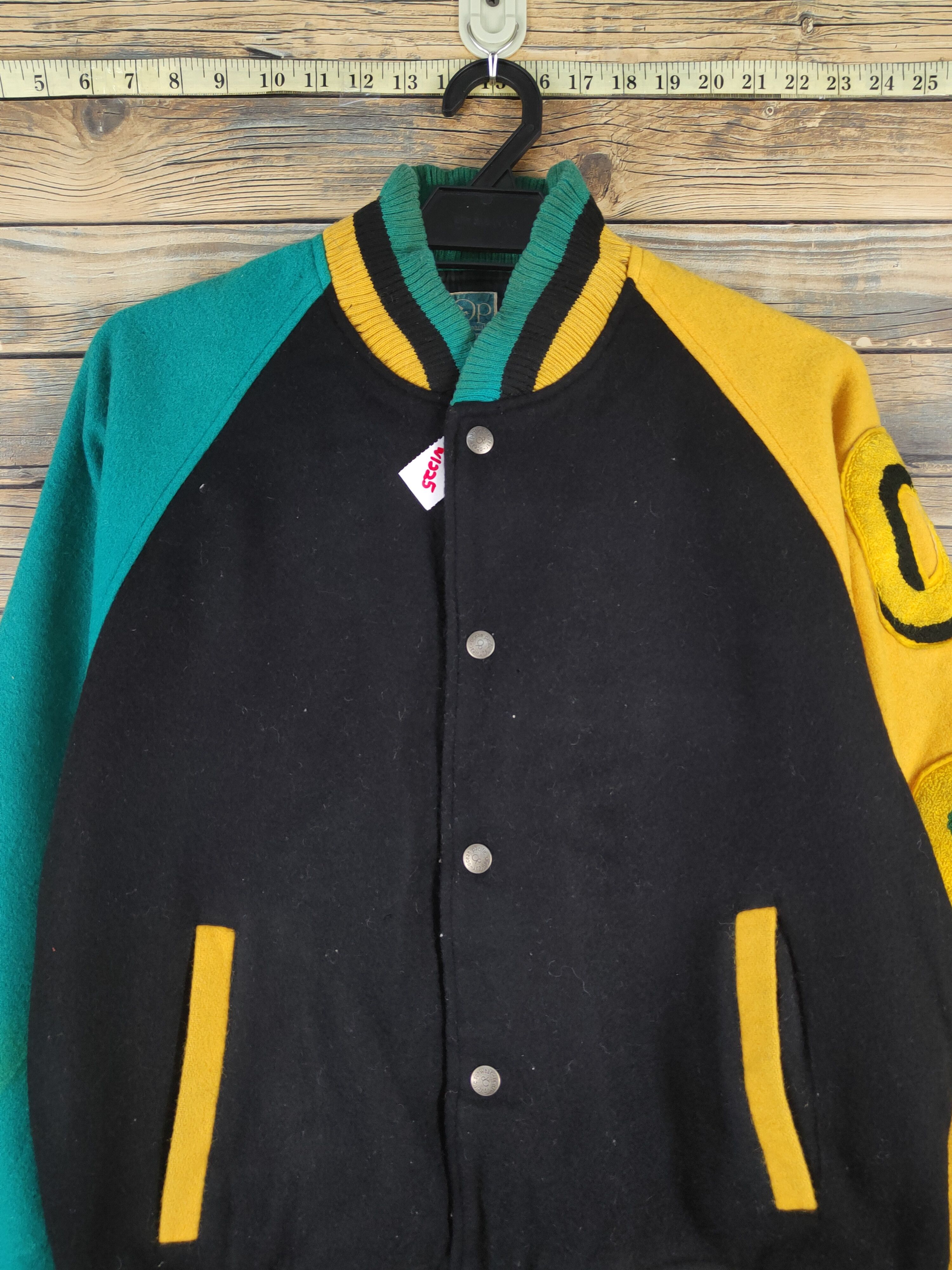 Ocean Pacific DL Ocean Pacific Black japan Varsity Jacket #W1225 Size US M / EU 48-50 / 2 - 2 Thumbnail