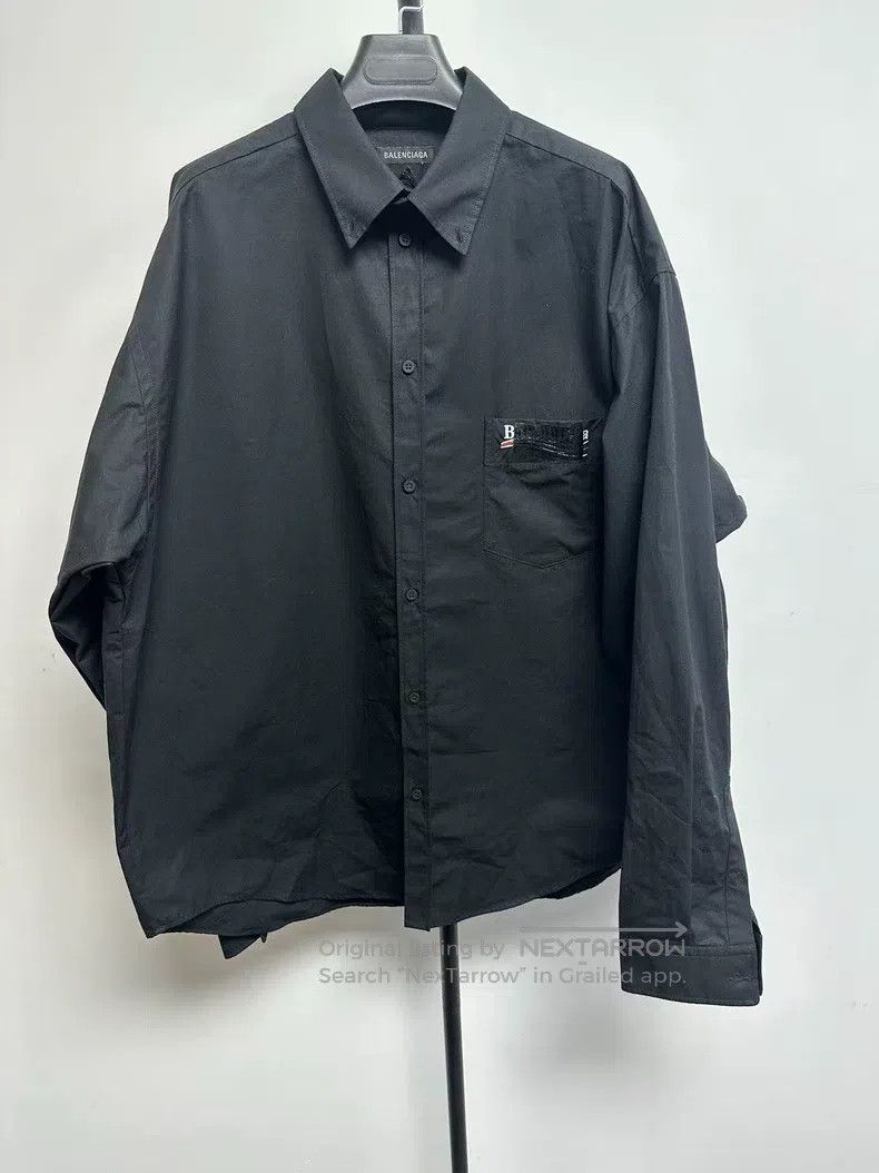Balenciaga Balenciaga Plain button-up long-sleeve shirt Size US XXS / EU 40 - 1 Thumbnail