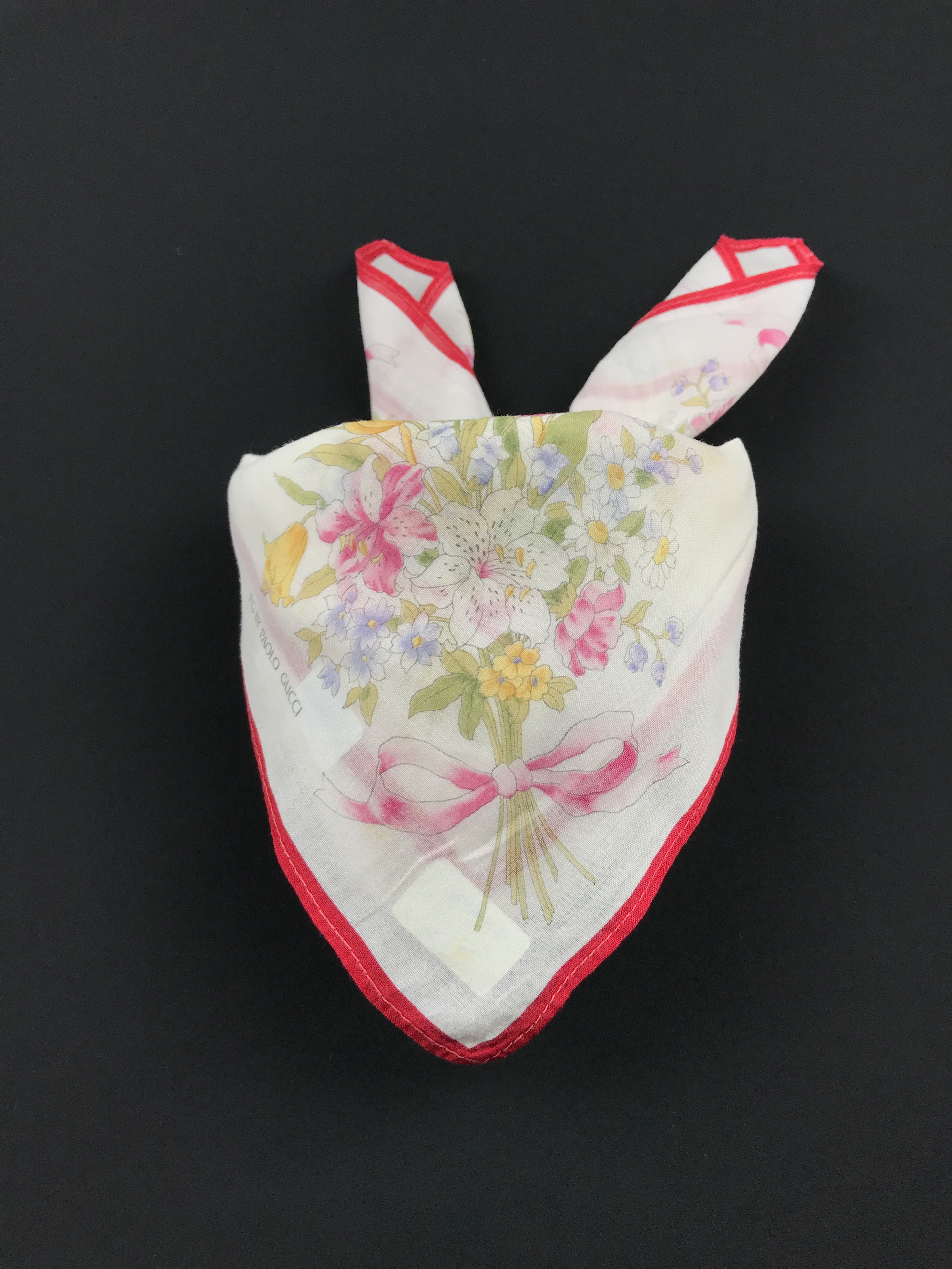 Paolo Gucci × Vintage Vintage Paolo Gucci Bandana Neckerchief Handkerchief Size ONE SIZE - 3 Thumbnail