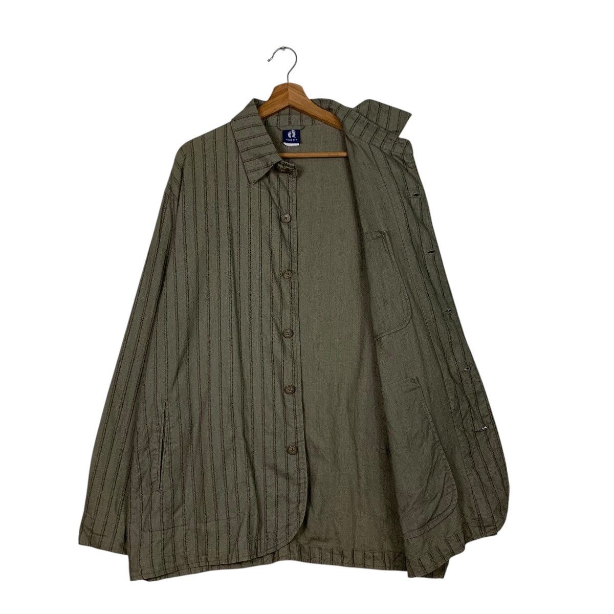 Hang Ten 90’s HANGTEN Striped Collared Button Casual Jacket #2150-C95 Size US L / EU 52-54 / 3 - 9 Thumbnail