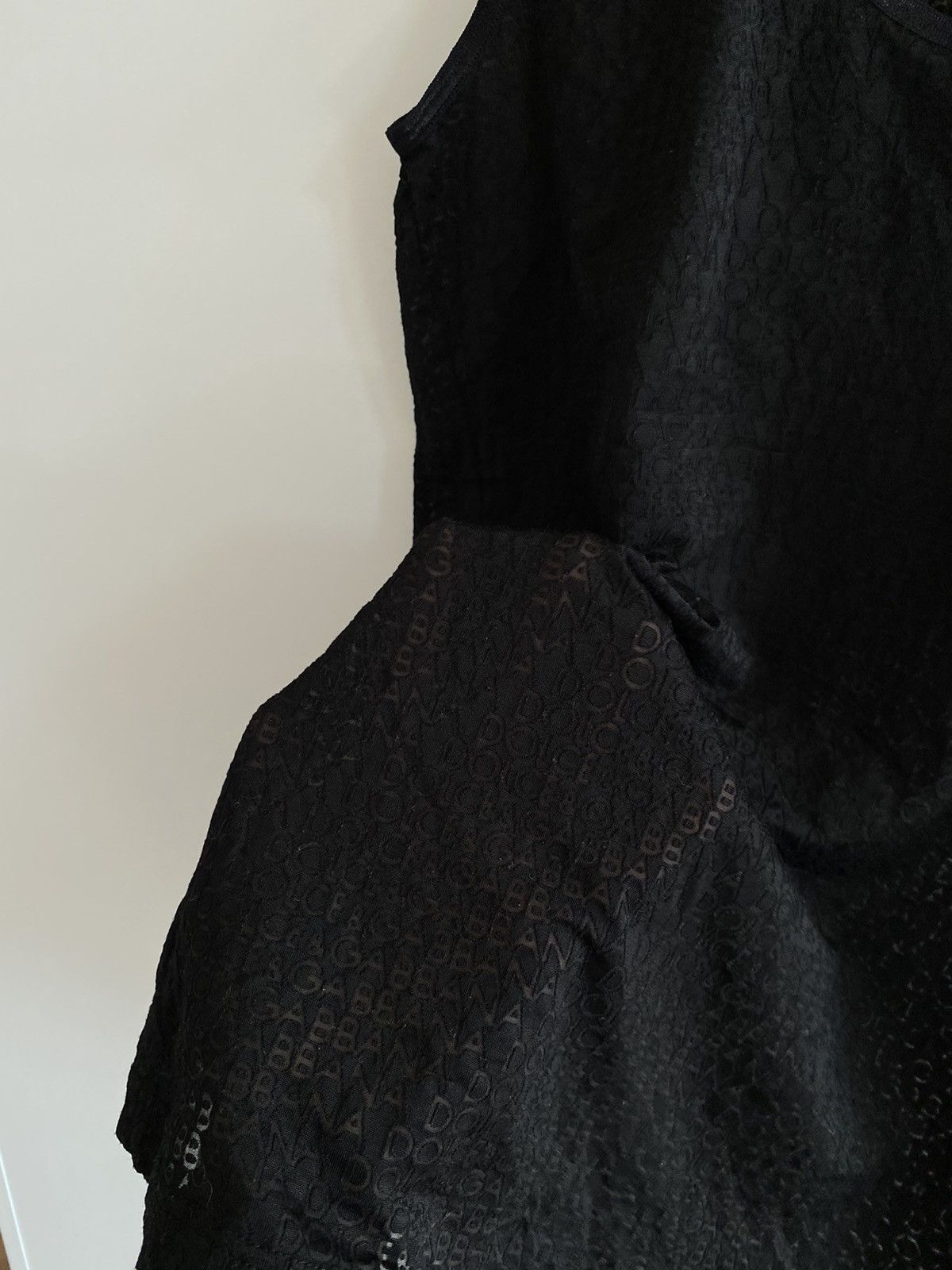 Dolce & Gabbana Dolce&Gabbana Black Tank Top Monogram Size M / US 6-8 / IT 42-44 - 5 Thumbnail