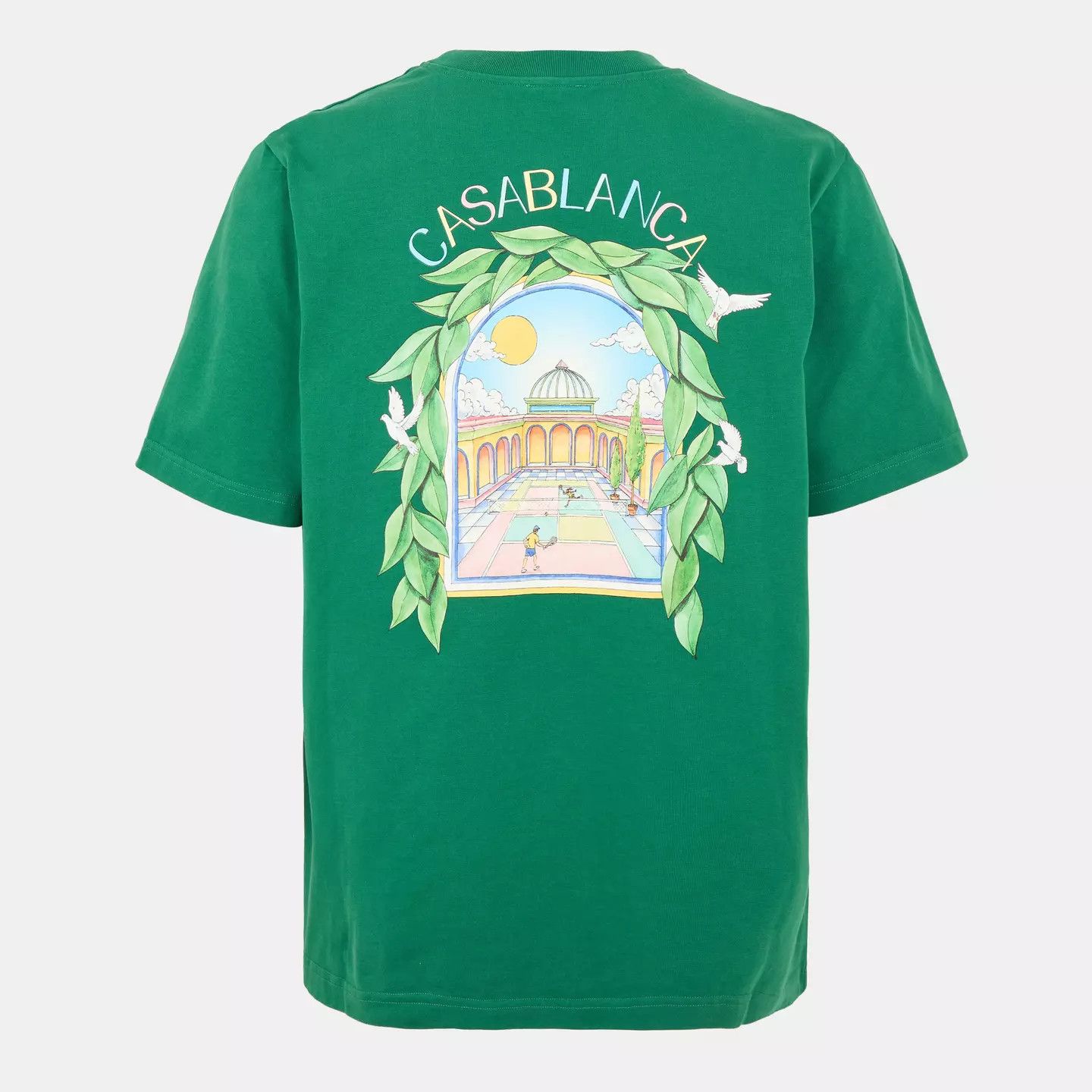 Casablanca o1g2r1mq0426 Graphic L'Arche Tennis Club T-Shirt in Green Size US L / EU 52-54 / 3 - 2 Thumbnail