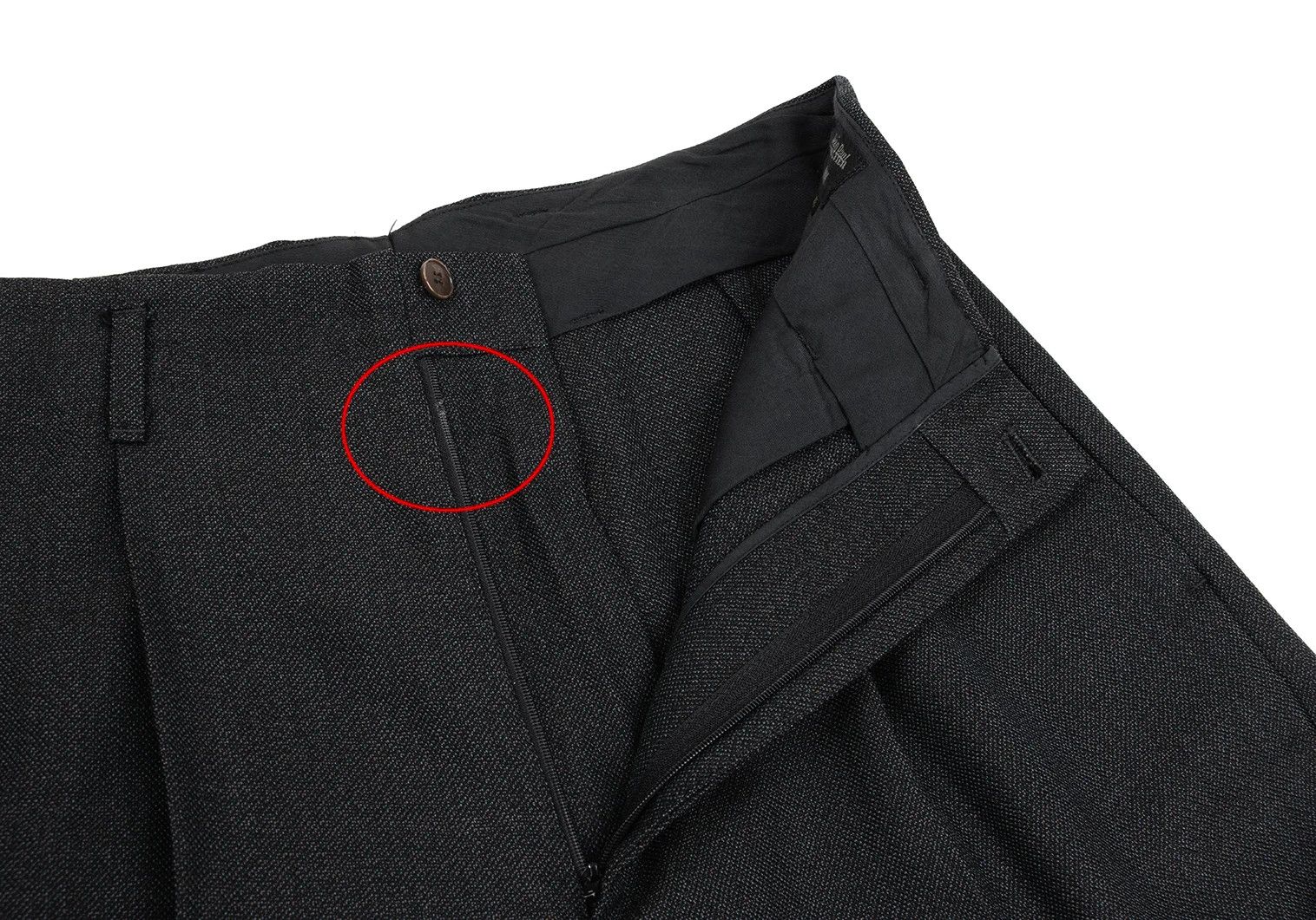 Jean Paul Gaultier Wool Tuck Tapered Pants in Charcoal Size 48 Size US 32 / EU 48 - 5 Thumbnail
