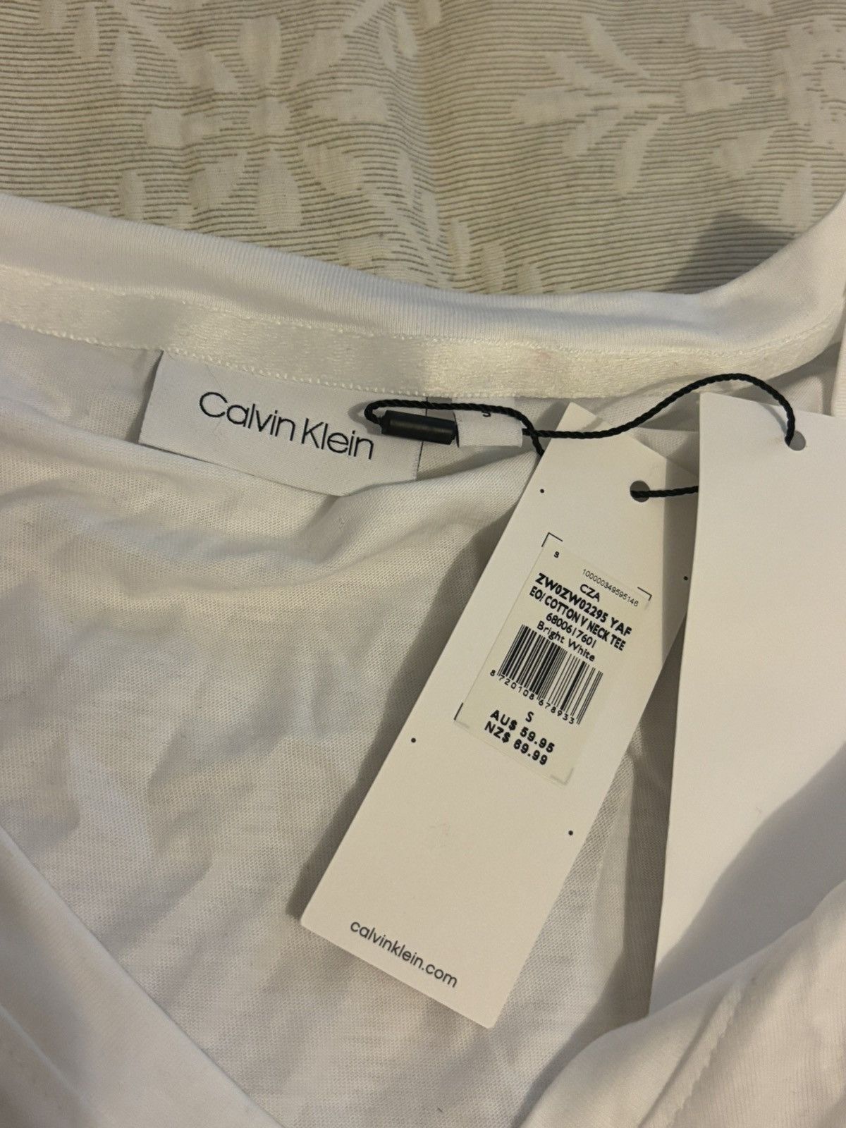 Calvin Klein white calvin klein t-shirt Size S / US 4 / IT 40 - 3 Thumbnail