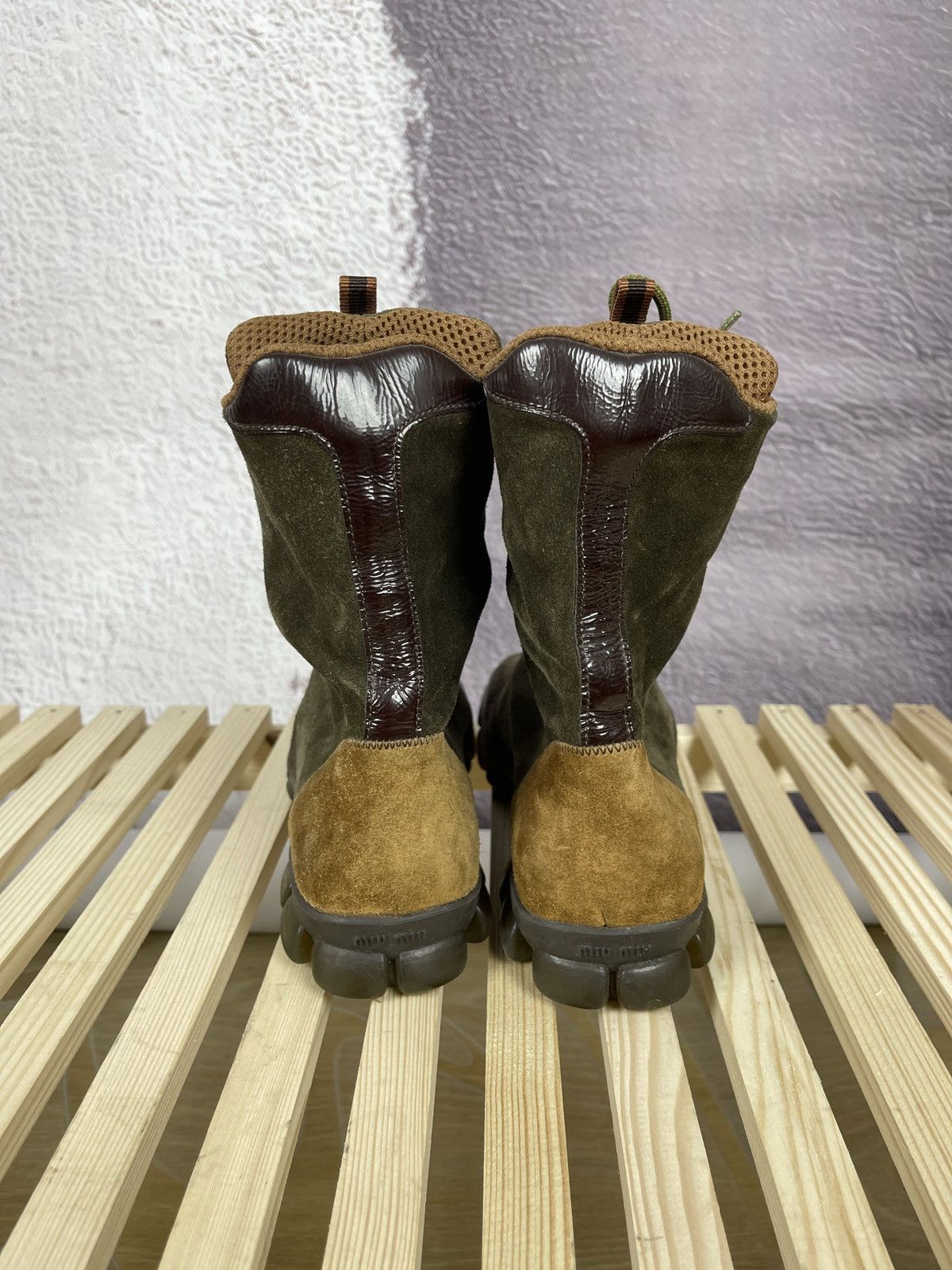 Miu Miu Miu Miu Prada archive leather suede vintage boots sneakers Size US 7 / IT 37 - 12 Thumbnail
