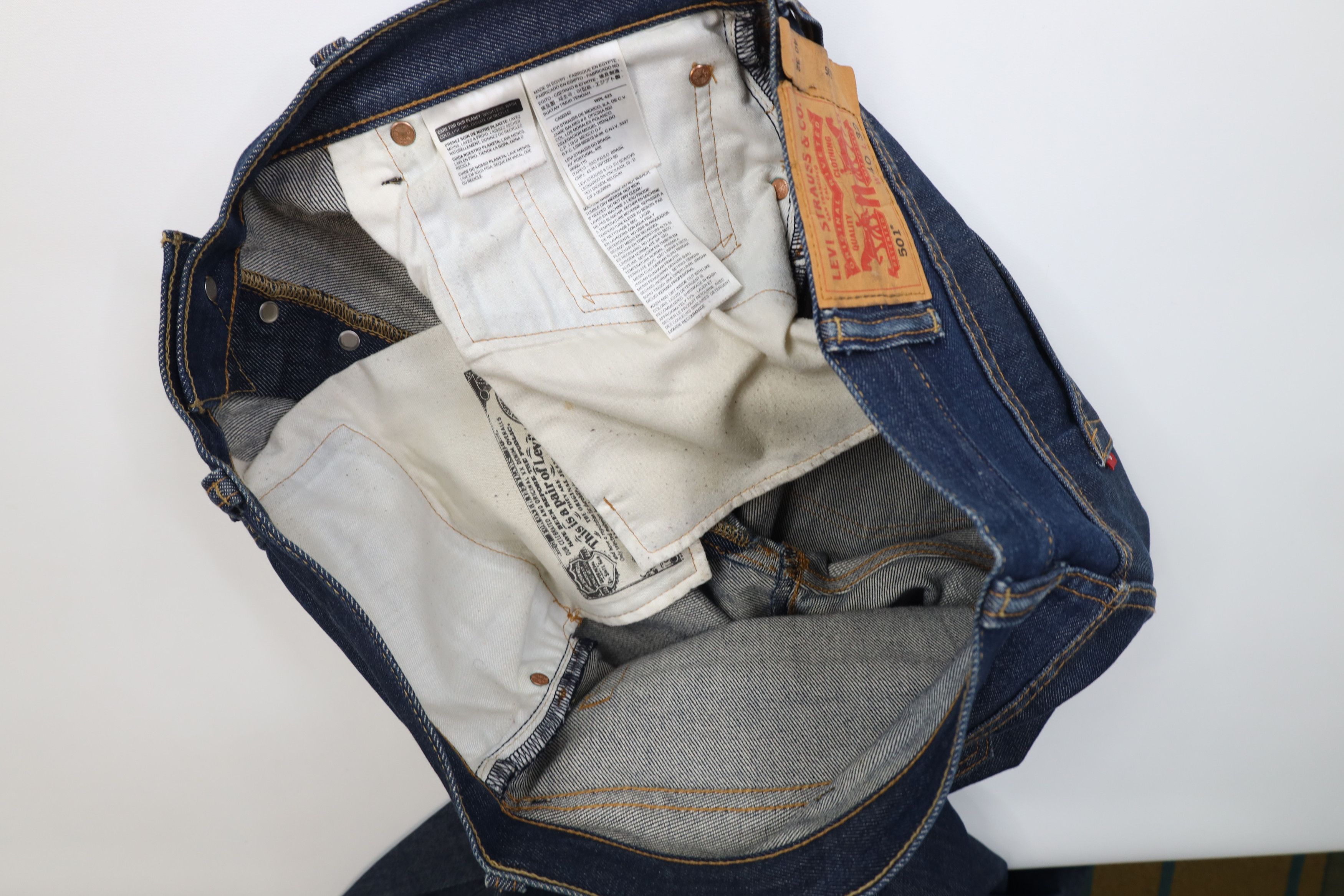 Levi's Vintage Y2K Levis 501xx Original Fit Button Fly Jeans Indigo Size US 40 / EU 56 - 10 Thumbnail