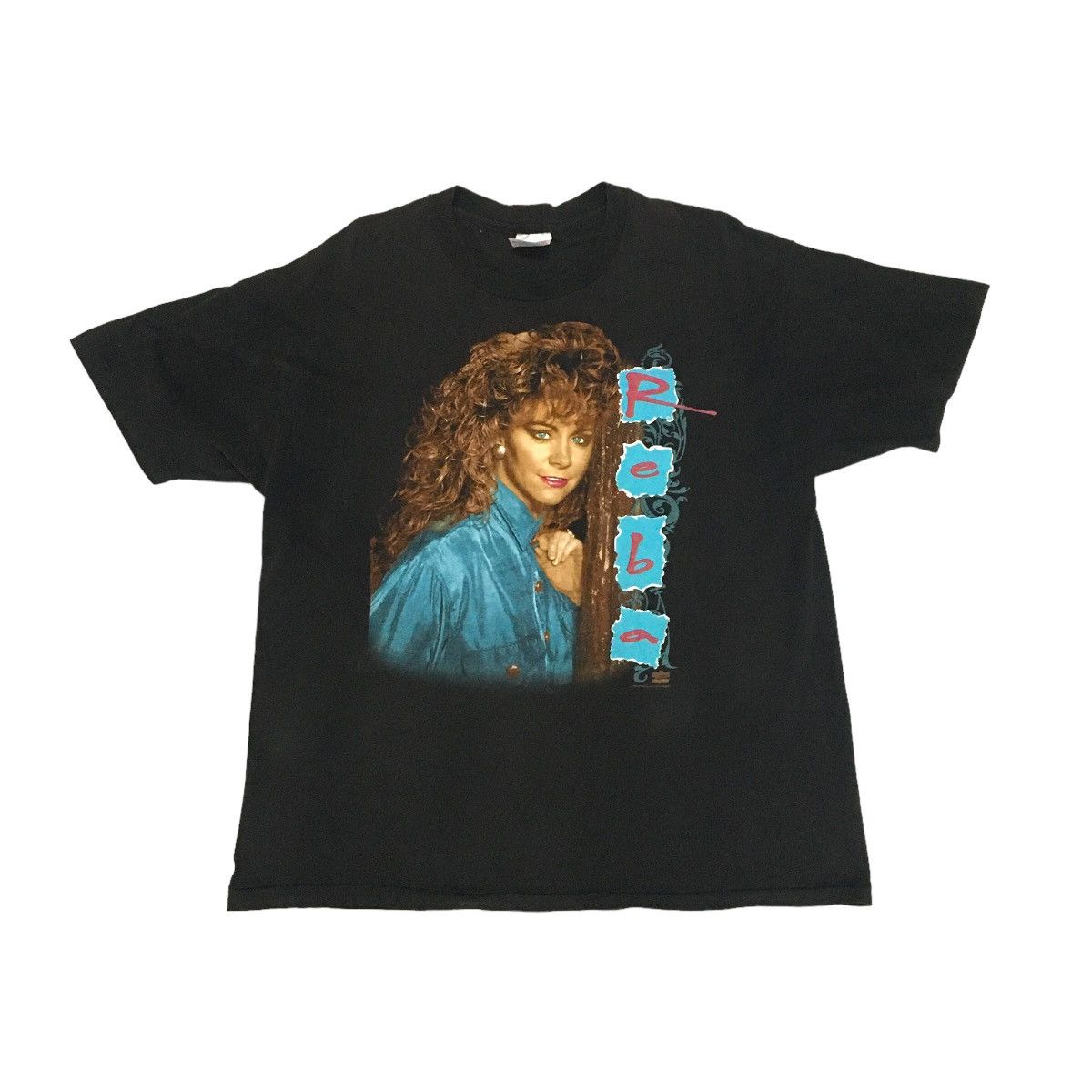 Band Tees Vintage 1993 REBA Solo Singer Tour Tee Size US M / EU 48-50 / 2 - 1 Thumbnail