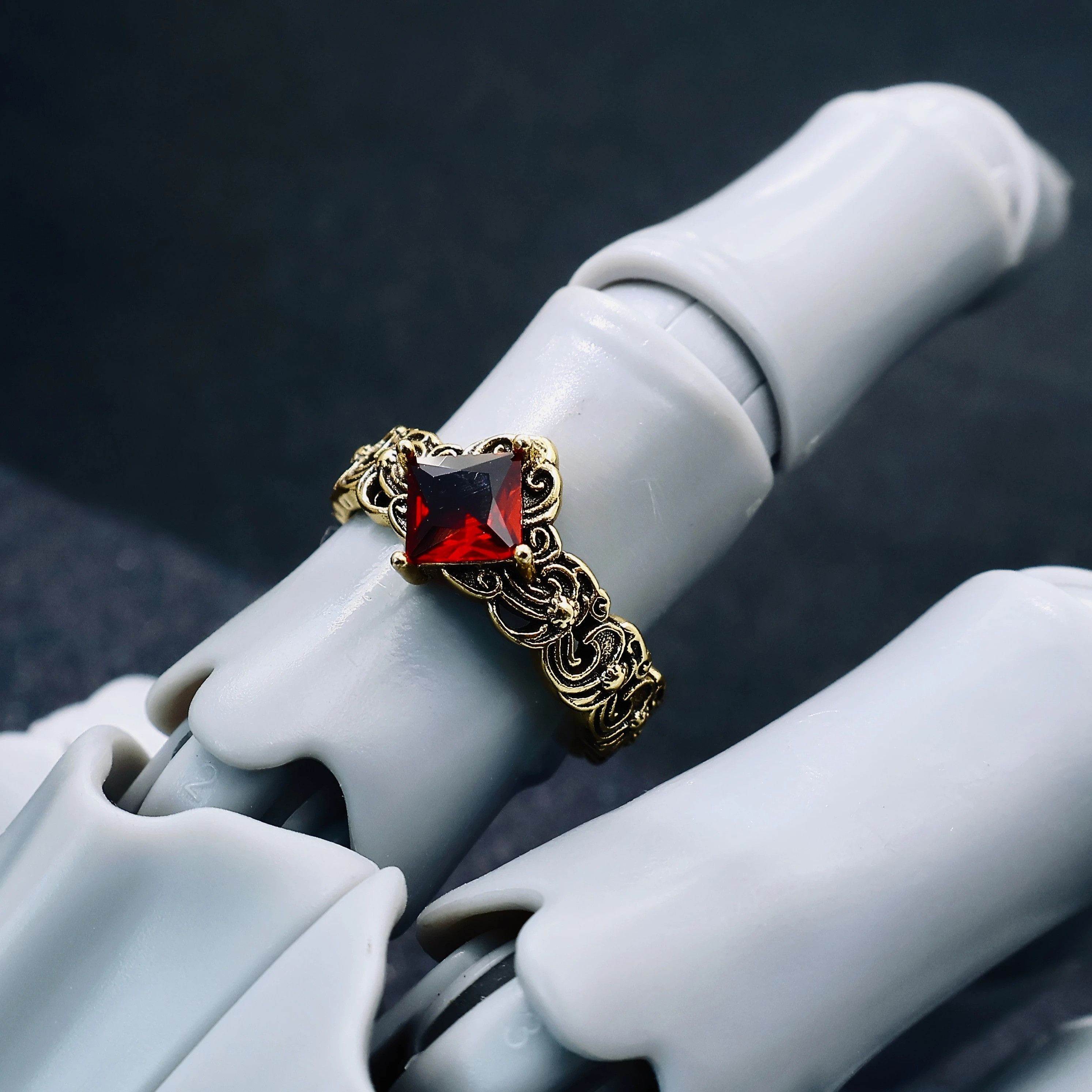 Vintage Retro Flame Crown Ring Size ONE SIZE - 5 Thumbnail