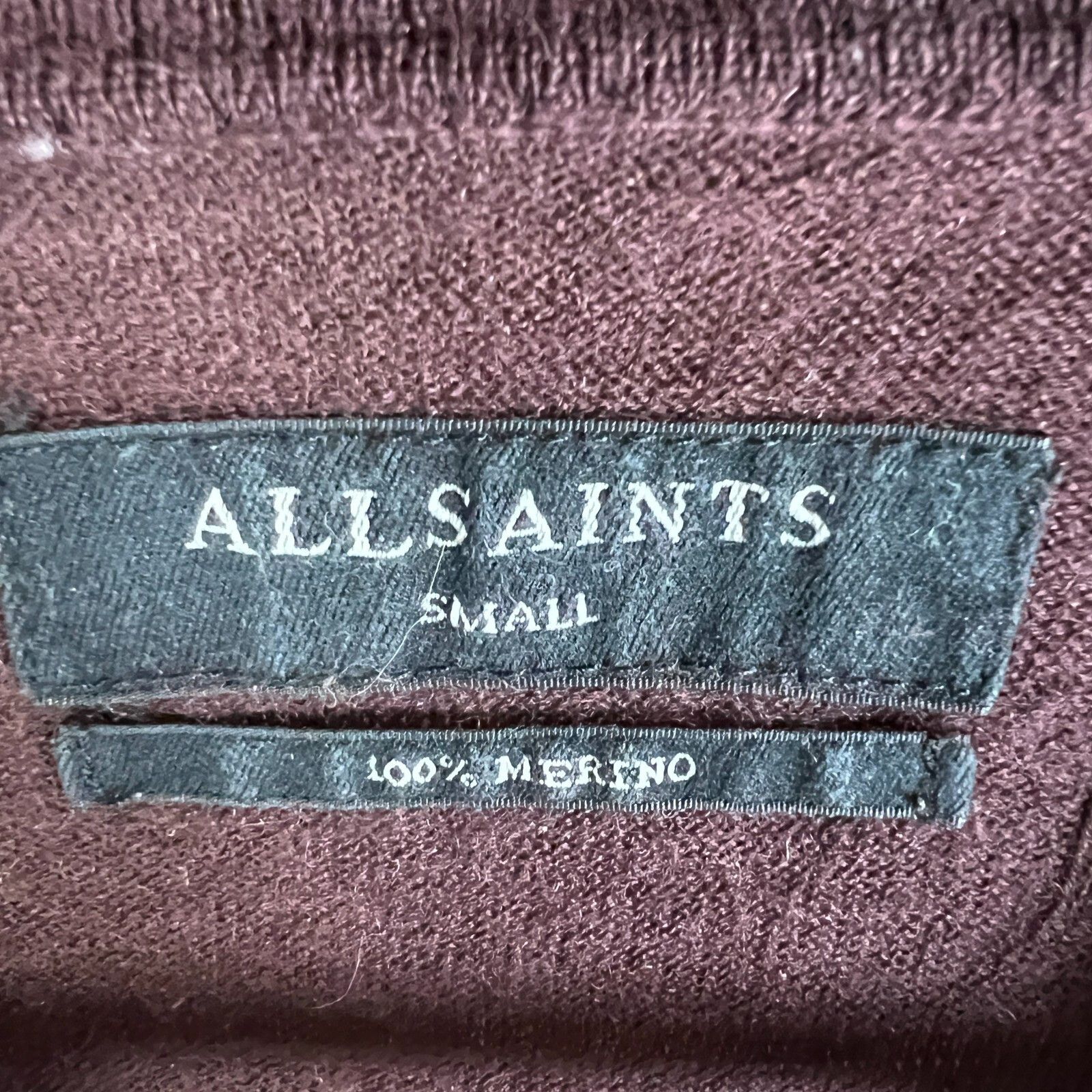 Allsaints Allsaints Sweater Men's Size S Red Long Sleeve ` Size US S / EU 44-46 / 1 - 4 Thumbnail