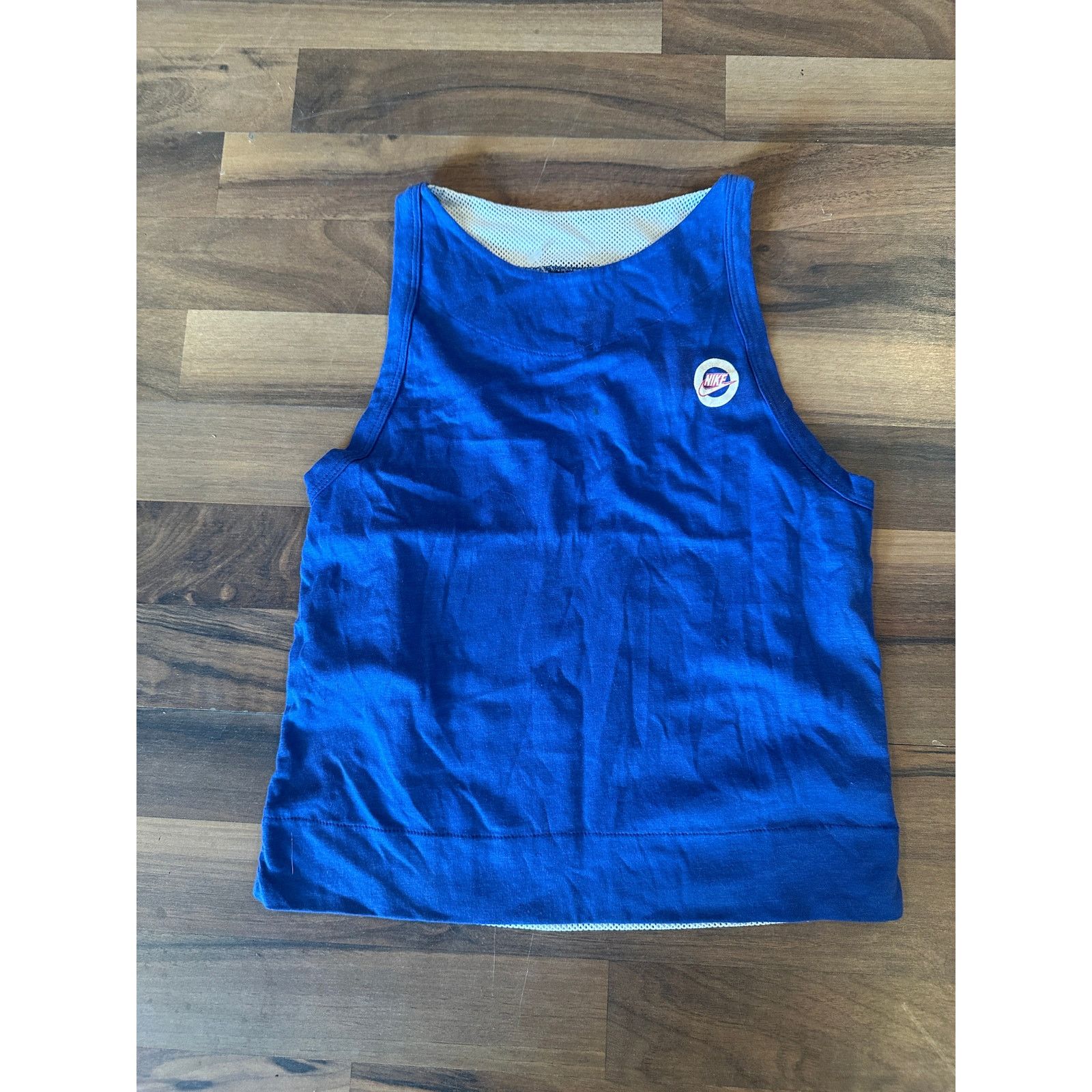 Nike Vintage 90s Nike Women’s Mesh Tank Top Blue Tag Size S NWT Size S / US 4 / IT 40 - 1 Thumbnail