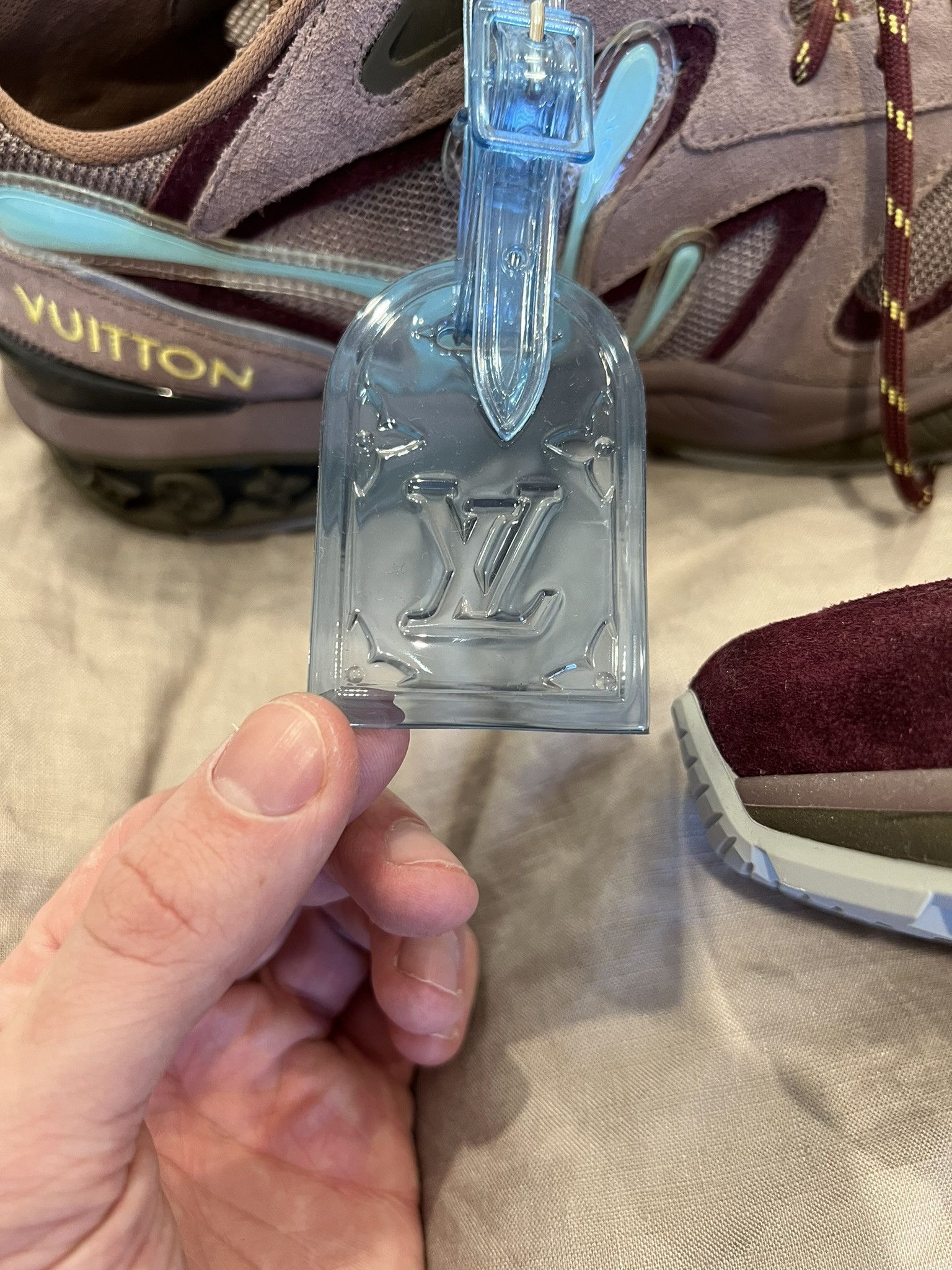 Louis Vuitton Louis Vuitton - LV Trail Sneaker Purple and Blue Suede Size US 10 / EU 43 - 4 Thumbnail