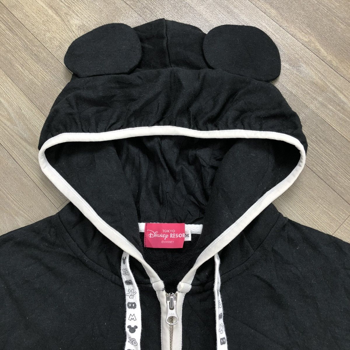 Disney × Japanese Brand 2000s Tokyo Disney Resort Mickey Mouse Ears Hoodie Size US XL / EU 56 / 4 - 6 Thumbnail