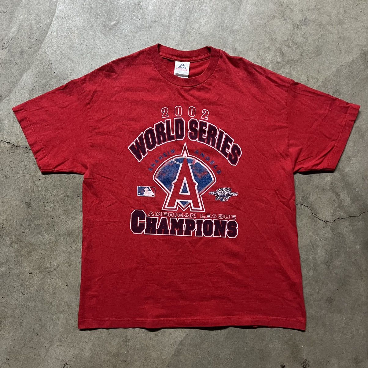 MLB × Vintage Vintage 2002 MLB Angles Baseball World Series T-Shirt Size US XL / EU 56 / 4 - 2 Thumbnail