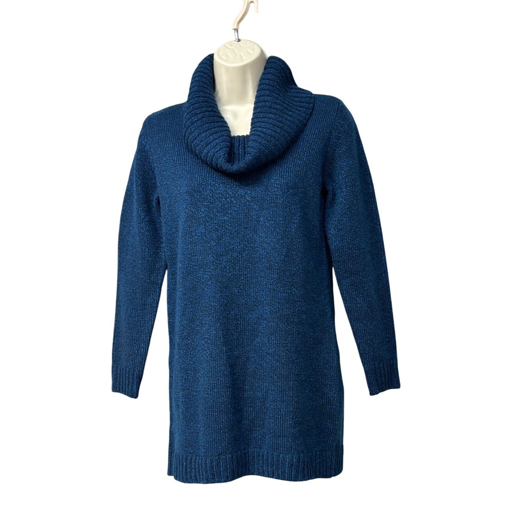 Other Karen Scott Women's Cowl Neck Tunic Sweater Teal Lake Marled Size ONE SIZE - 2 Thumbnail