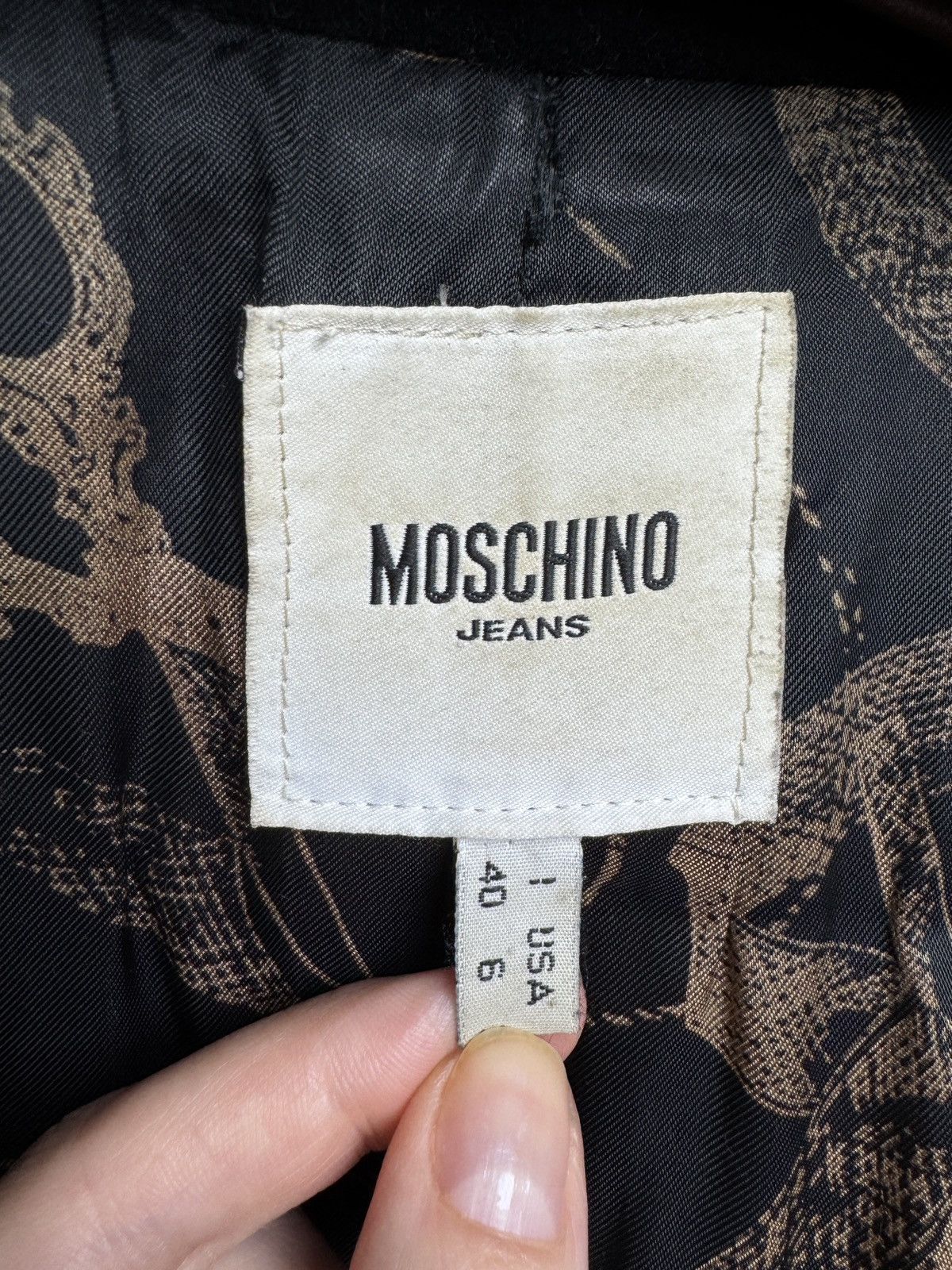 Moschino Moschino Jeans women’s black wool single breasted coat Size M / US 6-8 / IT 42-44 - 9 Thumbnail