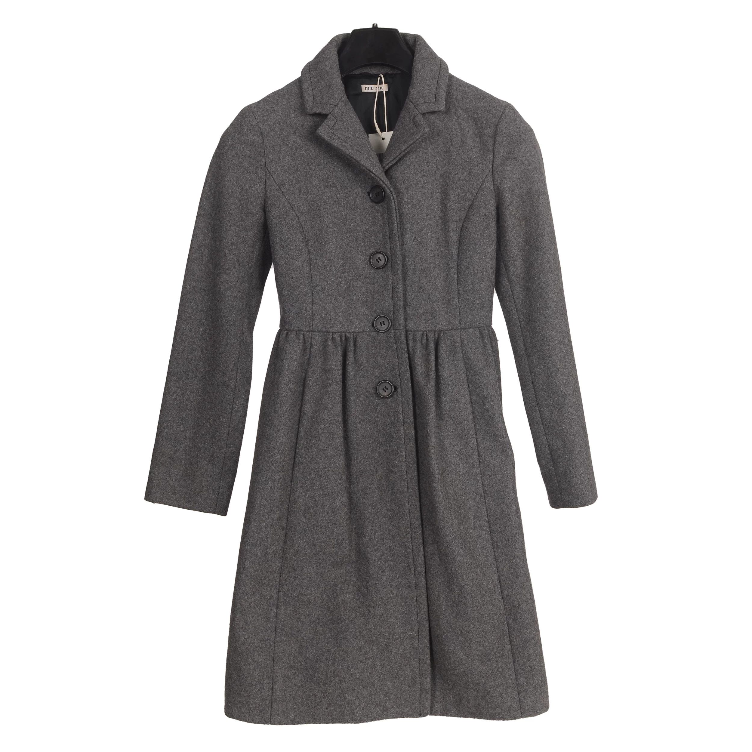 Miu Miu Miu Miu Wool Coat XS Women Size XS / US 0-2 / IT 36-38 - 1 Thumbnail