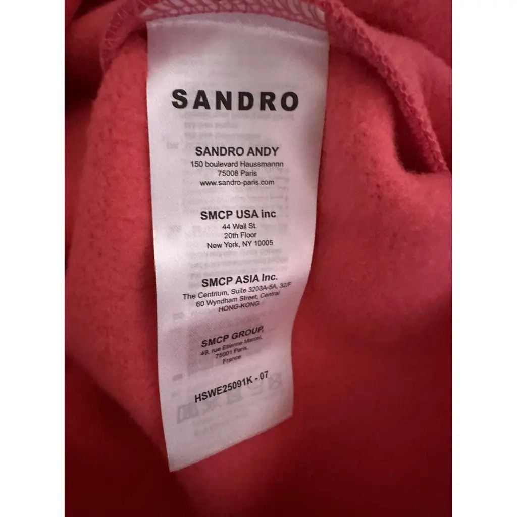 Sandro Sandro new sweatshirt with tag organic cotton hood pocket Size XS / US 0-2 / IT 36-38 - 8 Thumbnail