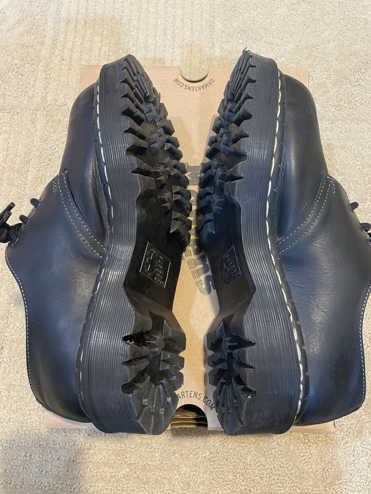 Dr. Martens Doc Martens 1461 Exposed Steel Toe Oxford Black Shoes Size US 7 / EU 40 - 5 Thumbnail