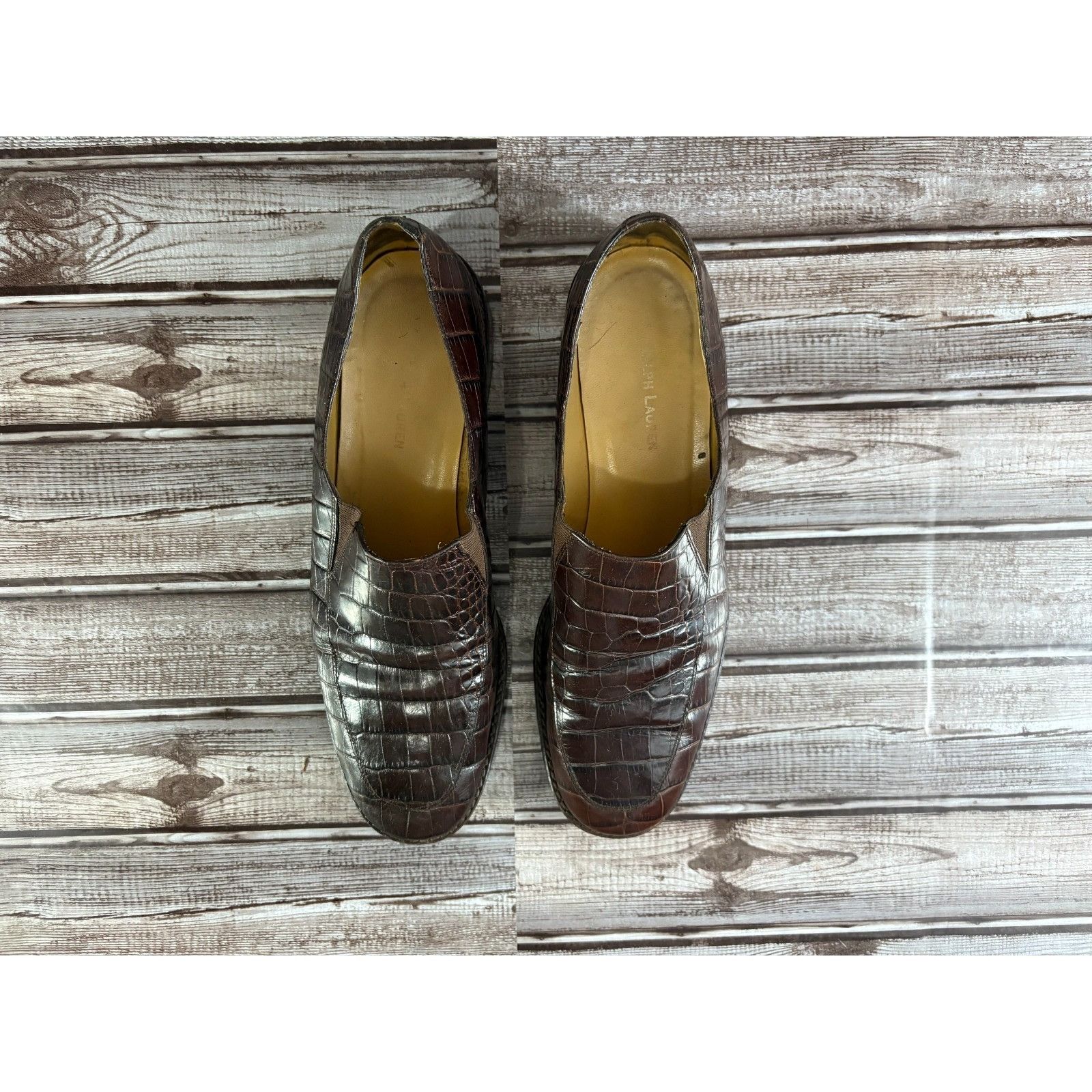 Ralph Lauren Ralph Lauren Alligator Crocodile Loafer shoes sz 11 B color Size US 11 / IT 41 - 3 Thumbnail