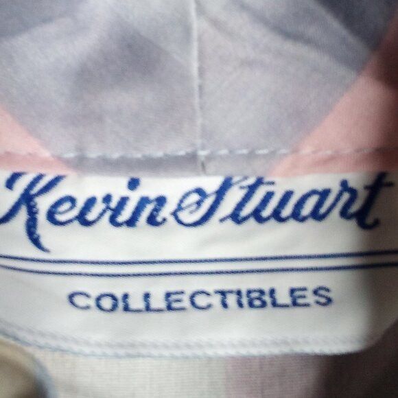 Other Vintage Kevin Stuart Pastel Striped Polyester Button Shirt Size XL / US 12-14 / IT 48-50 - 3 Thumbnail