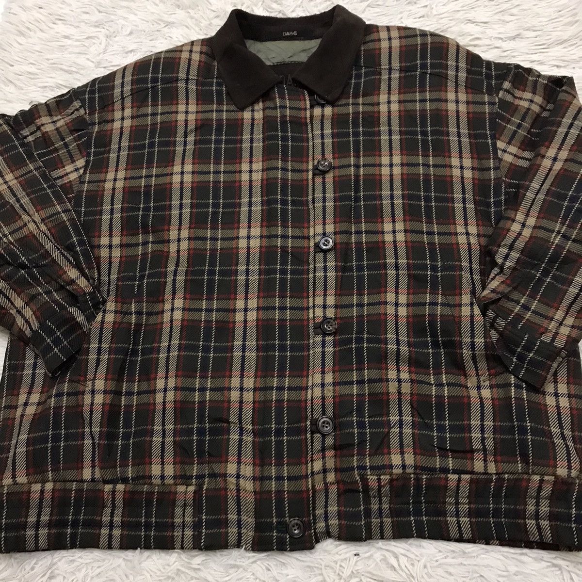 DAKS Vintage Daks London Plaid Flanel Jacket Size US L / EU 52-54 / 3 - 10 Thumbnail