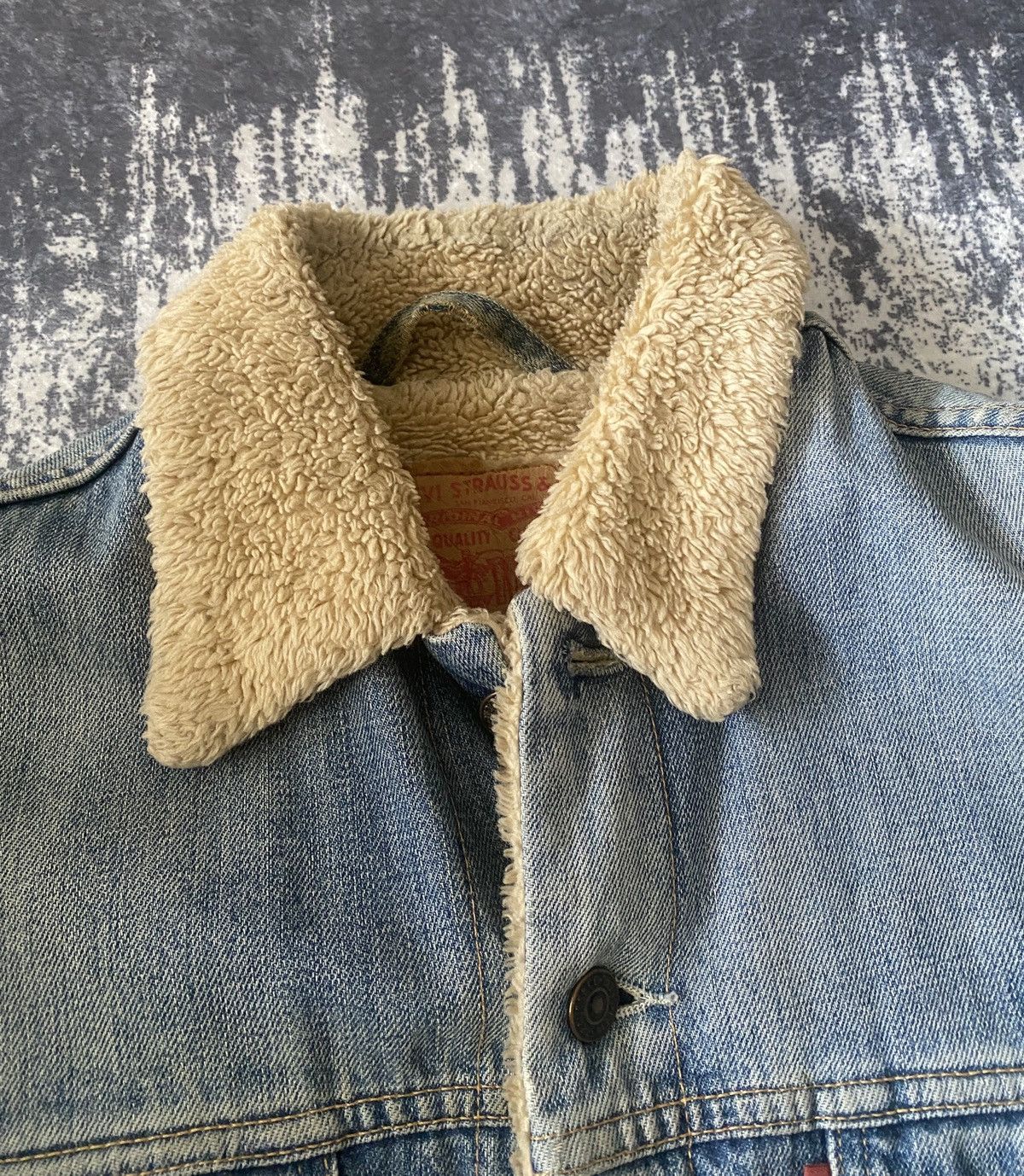 Levi's Vintage Levi's Sherpa Fleece workwear Denim Jacket 00s Size US M / EU 48-50 / 2 - 6 Thumbnail