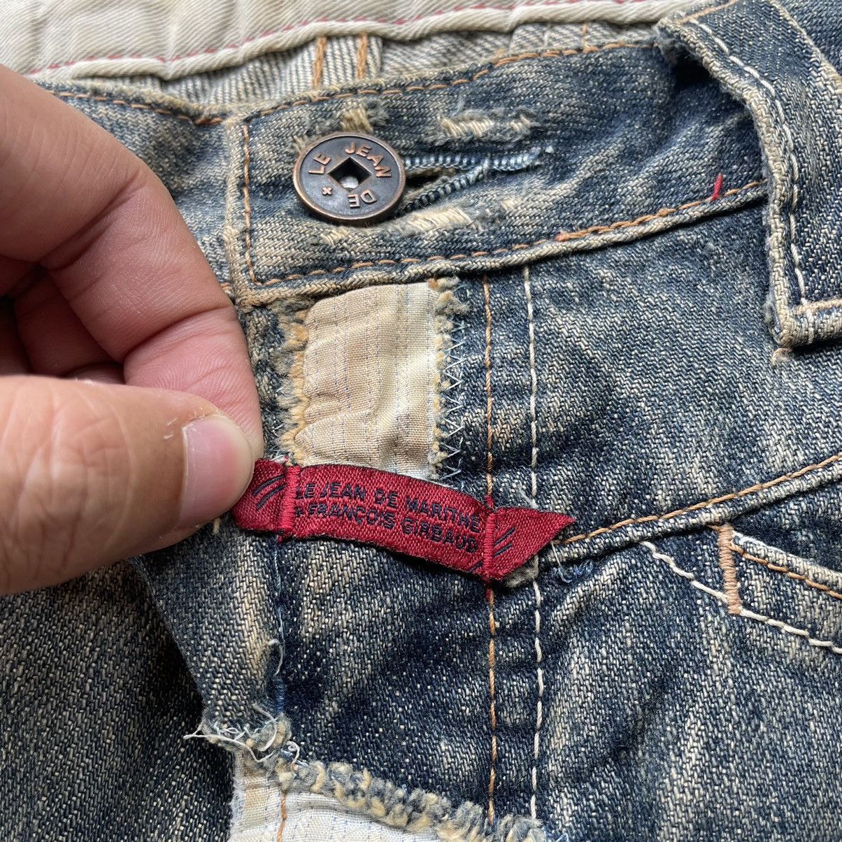 Marithe + Francois Girbaud Marithe Francois Girbaud Vkei Punk Distressed Straight Jeans Size US 32 / EU 48 - 8 Thumbnail