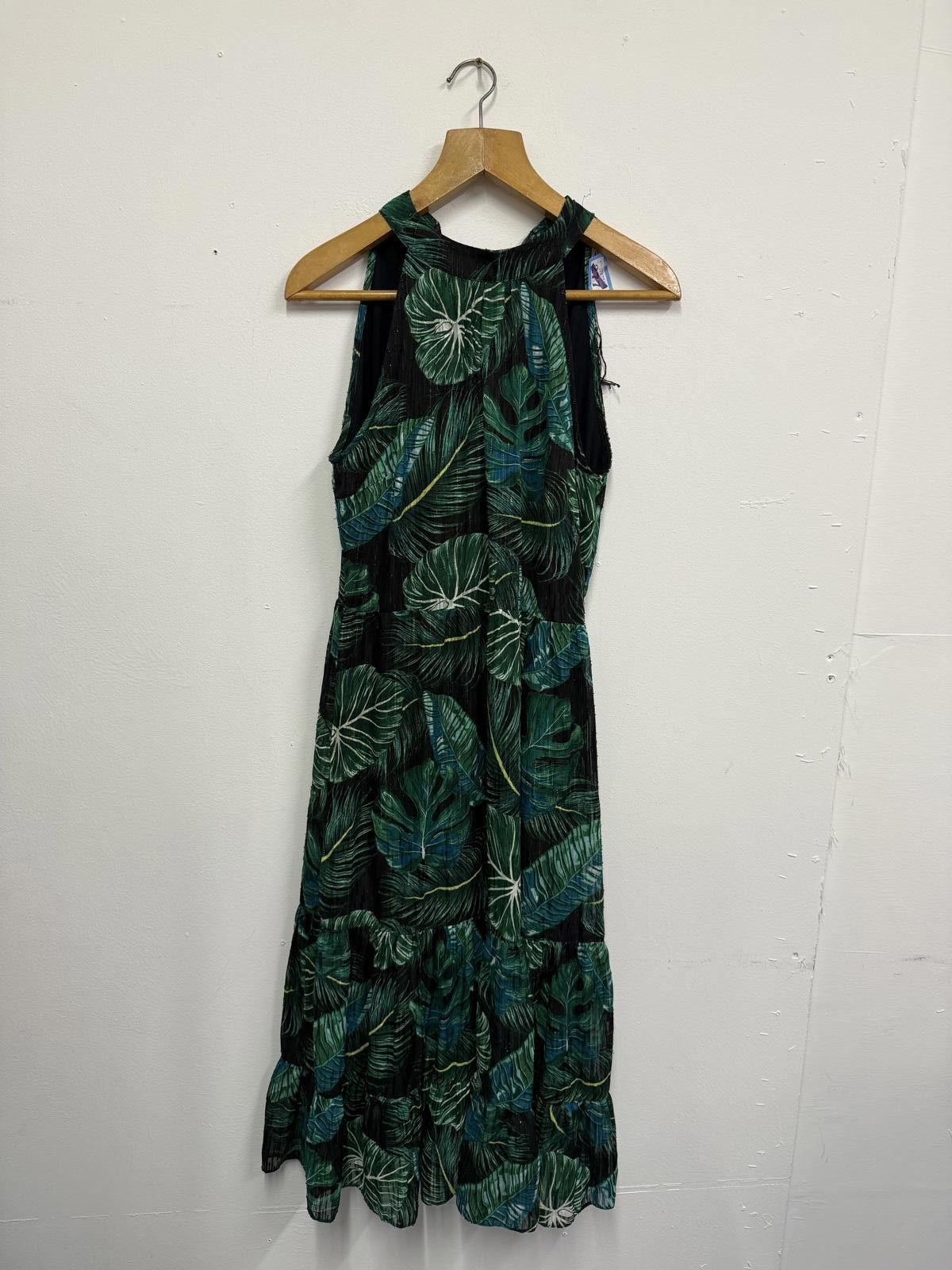 Rogan Roman Sleeveless Maxi Dress with Green Leaf Print Size M / US 6-8 / IT 42-44 - 2 Thumbnail