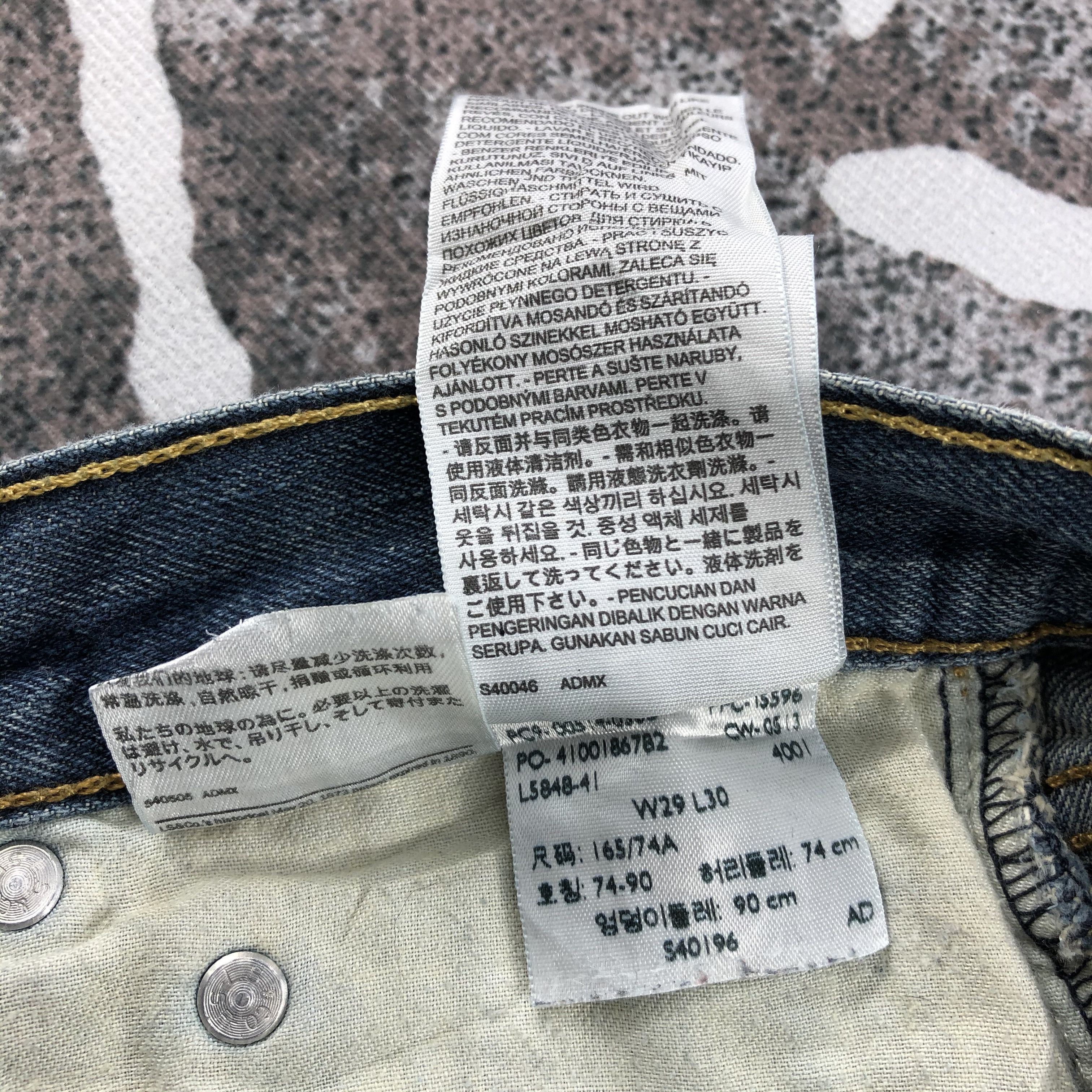 Levi's Levis 514 Jeans Dark Wash Denim KJ568 Size US 29 - 12 Thumbnail