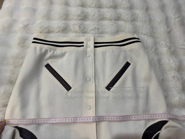 Saint Laurent Paris Saint Laurent Paris White Teddy Baseball Jacket Size US L / EU 52-54 / 3 - 8 Thumbnail