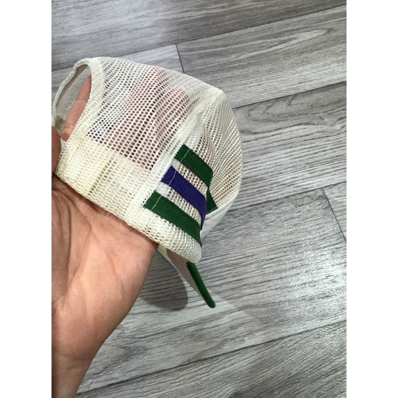 Vintage VINTAGE Wimbledon Tennis Snapback Trucker Hat Yupoong Made In Korea White OS Adults Mens Womens Size ONE SIZE - 3 Thumbnail