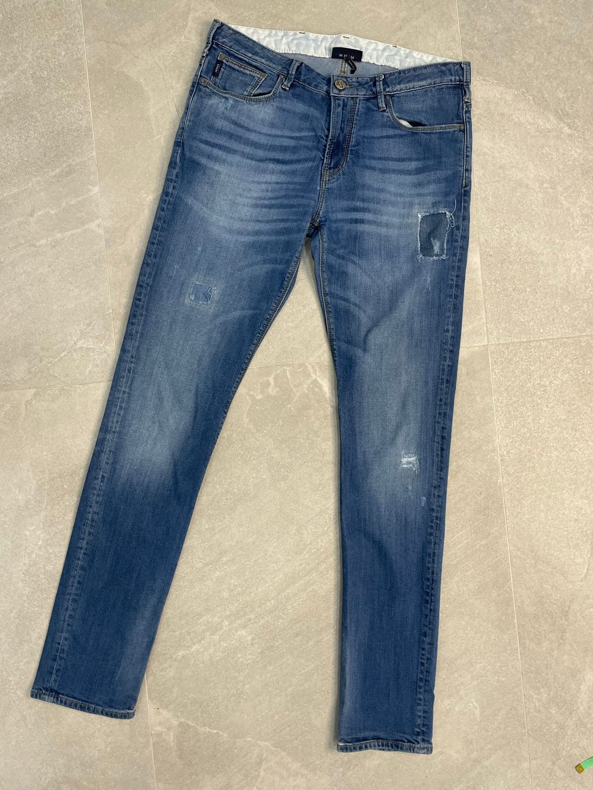 Pre-owned Armani X Armani Exchange Armani Jeans Man Skinny Jeans In Blue