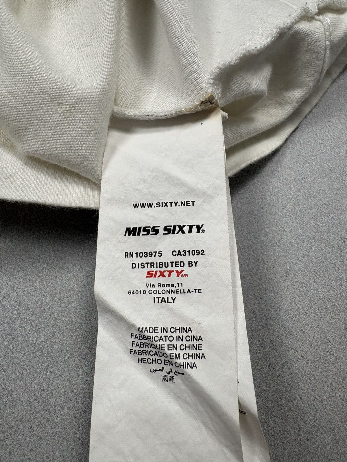 Miss Sixty Miss Sixty Graphic Fringe T-Shirt Y2K Studded Print 2000s M Size M / US 6-8 / IT 42-44 - 19 Thumbnail