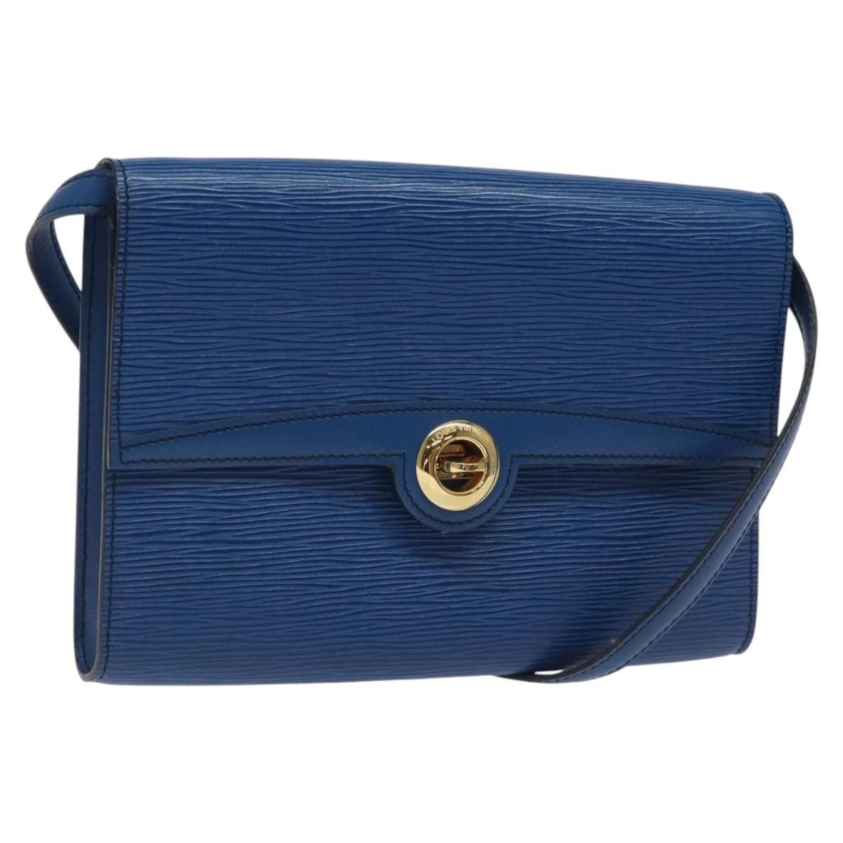 Louis Vuitton LOUIS VUITTON Epi Pochette Arche Shoulder Bag Blue M52575 Size ONE SIZE - 1 Thumbnail