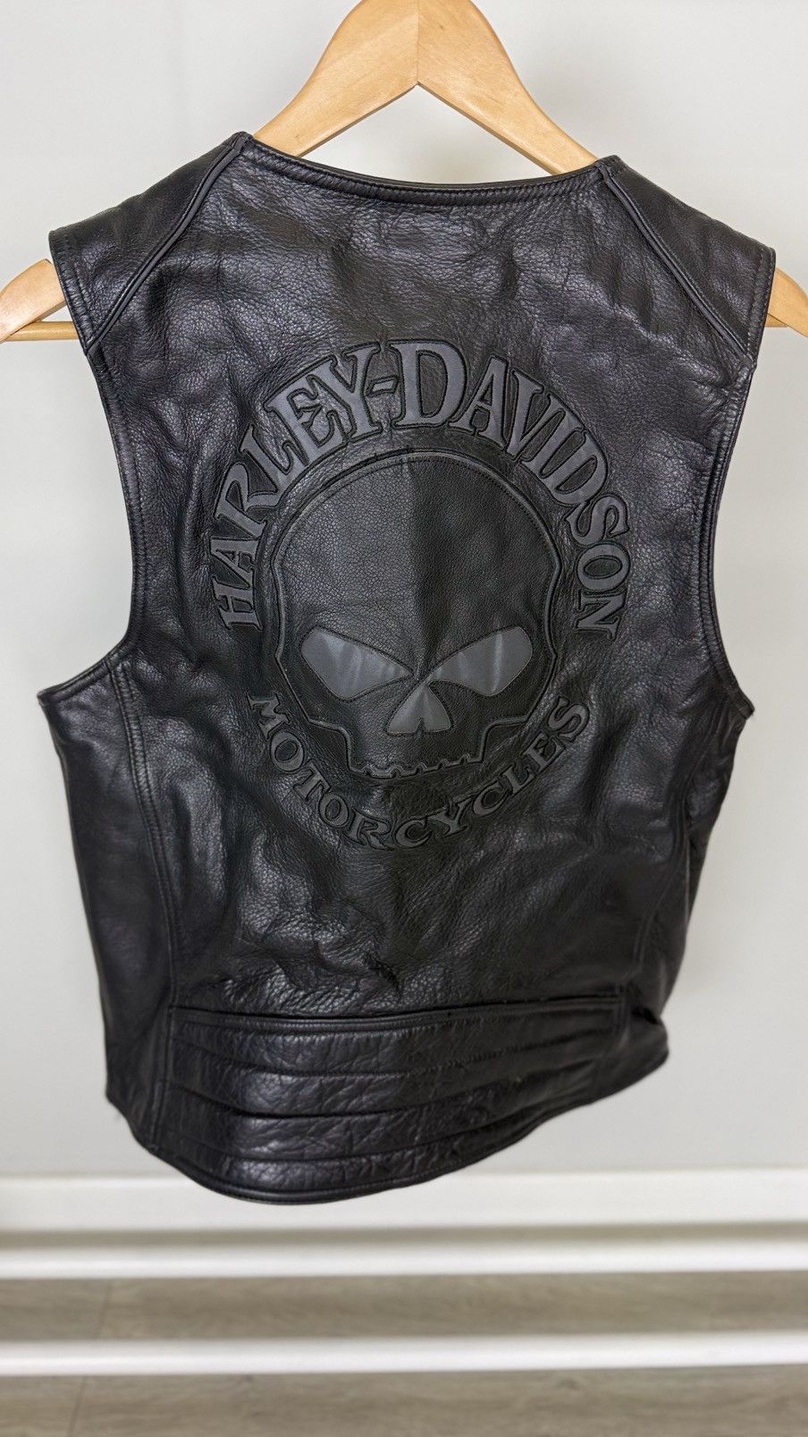 Harley Davidson Harley Davidson Vintage Leather Vest Size US M / EU 48-50 / 2 - 6 Thumbnail