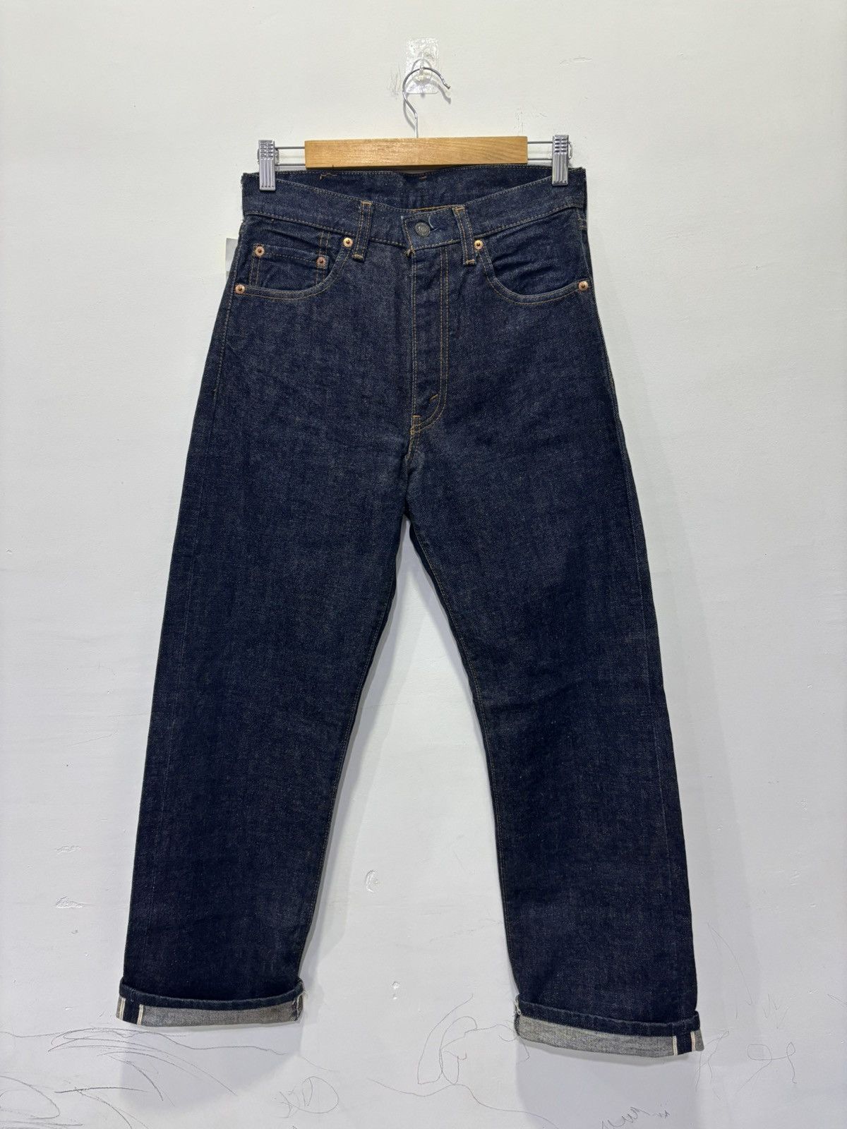 Levi's Vintage Levis 551Z Big E Selvedge Jeans Size US 29 - 1 Thumbnail