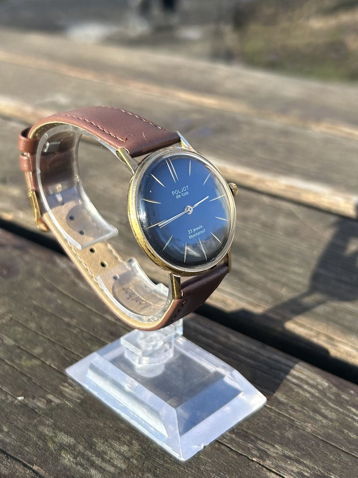 Vintage Vintage Watch Poljot Gold Plated Mechanical Authentic 1980s Size ONE SIZE - 12 Thumbnail