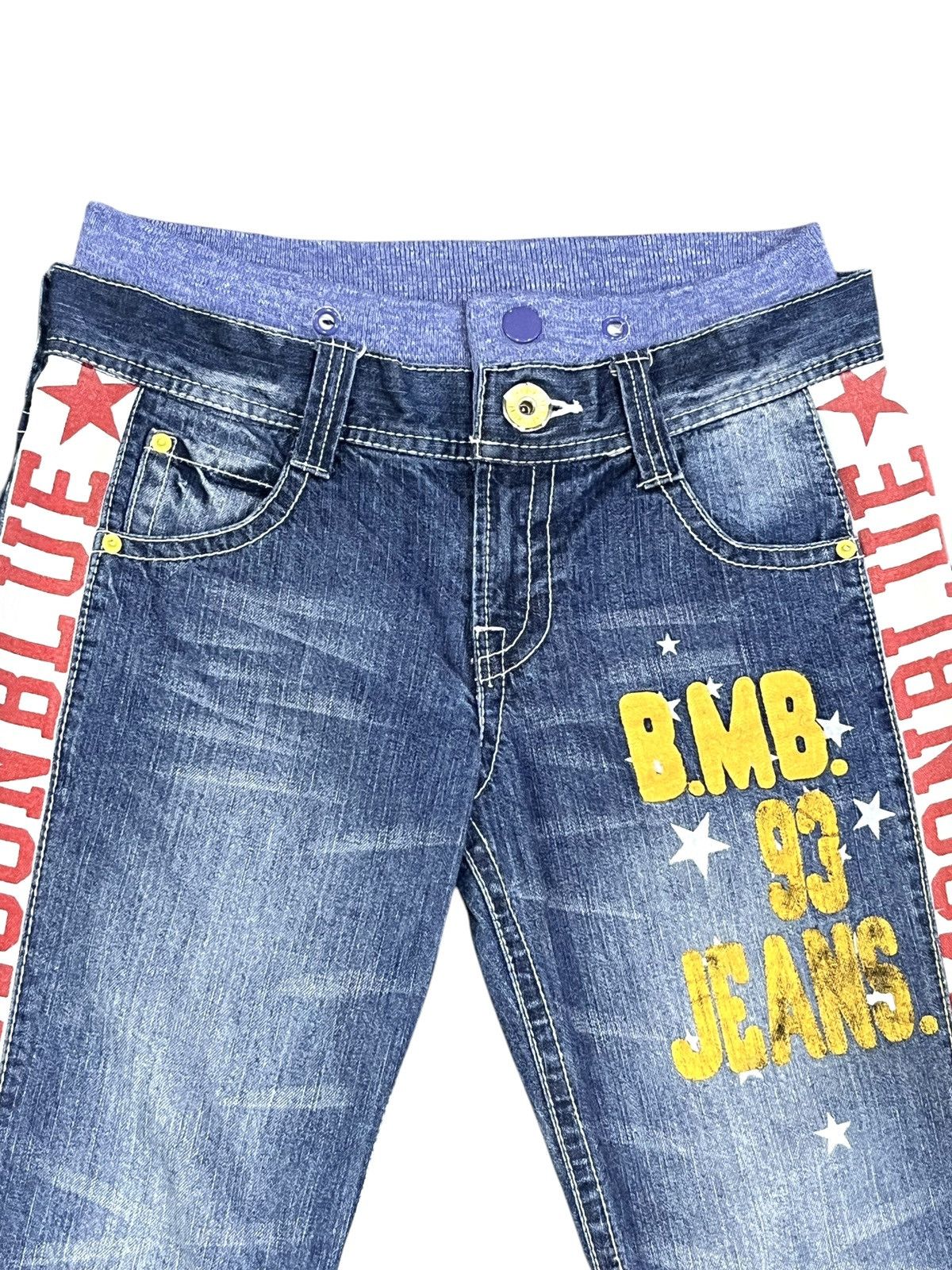 Pure Blue Japan Vintage BLUEMOONBLUE Side SpellOut Butt Embroidery Hysteric Size US 30 / EU 46 - 8 Thumbnail