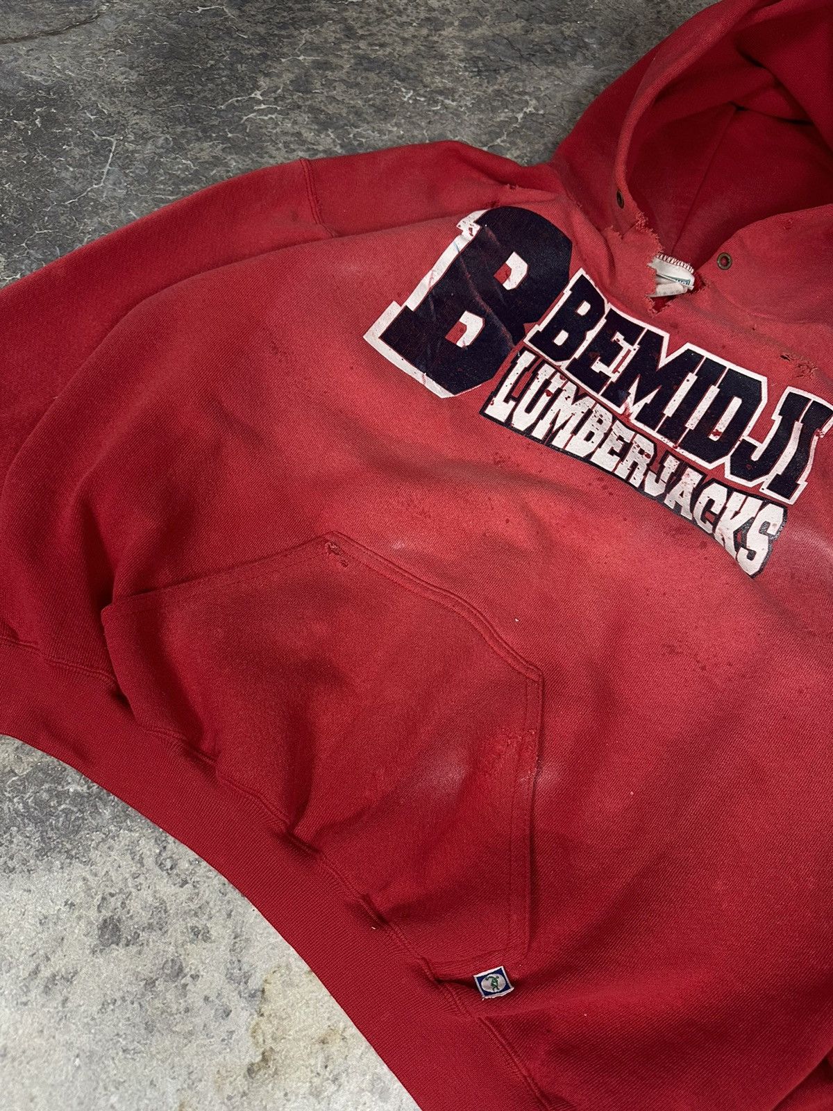 Vintage Vintage Thrashed Lumberjacks Hoodie Size US L / EU 52-54 / 3 - 5 Thumbnail