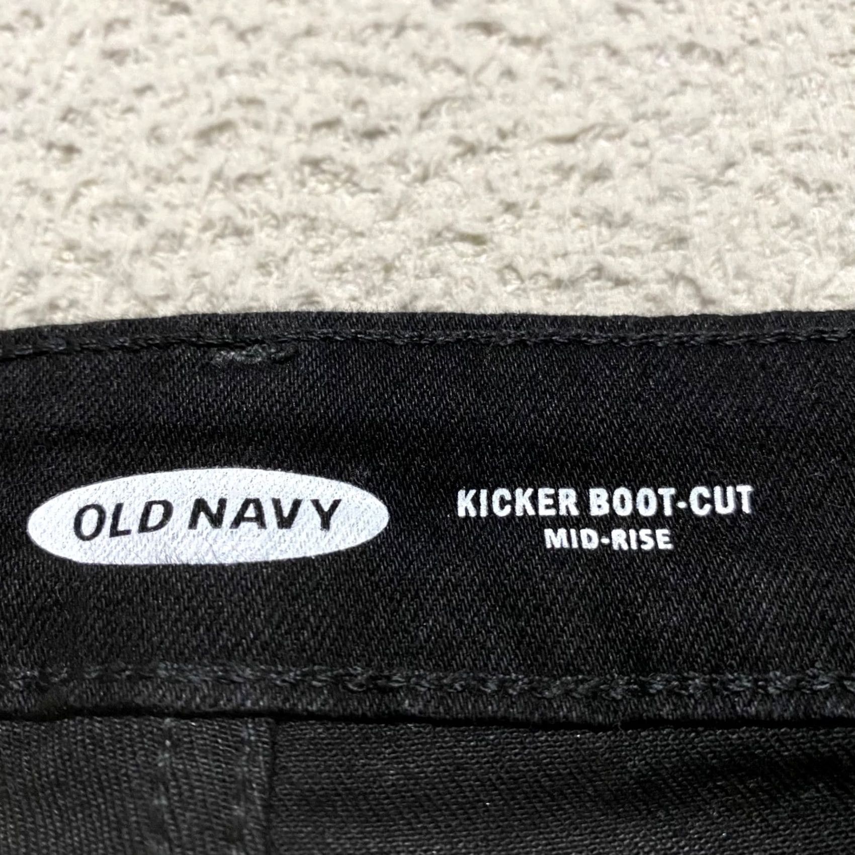 Old Navy NWT Old Navy Jeans Black Denim Bootcut High Rise 16 Dark Wash Womens Adult Regular 29in Inseam Pocket 5-Pocket Denim Shirt? Size 38" / US 16 / IT 52 - 3 Thumbnail