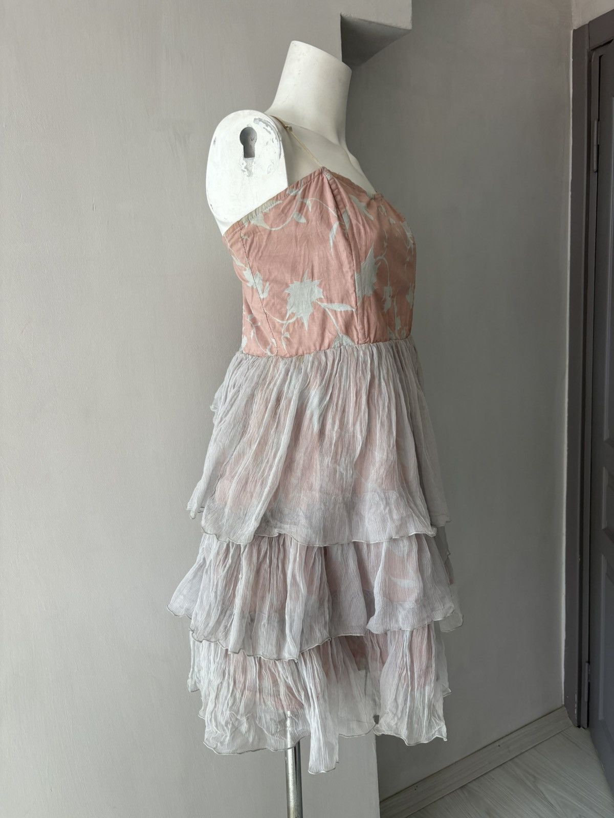 Vintage Jeff Gallano silk dress Size L / US 10 / IT 46 - 13 Thumbnail